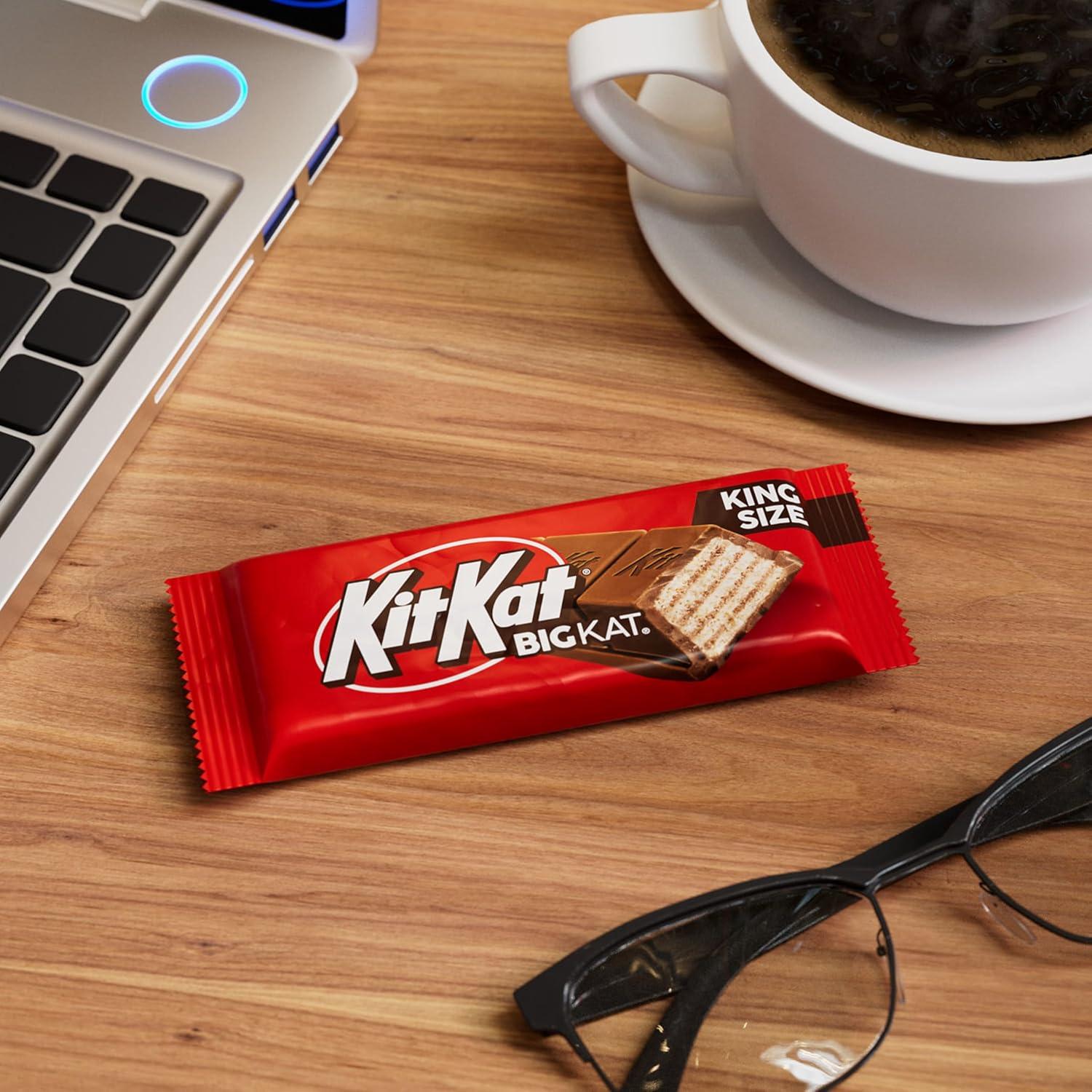 imageKIT KAT Milk Chocolate Wafer King Size Candy Bars 3 oz 24 CountMilk Chocolate Wafer