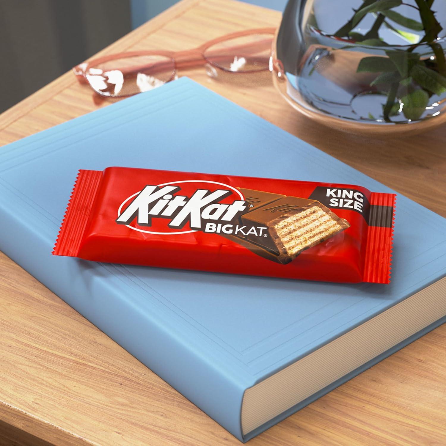 imageKIT KAT Milk Chocolate Wafer King Size Candy Bars 3 oz 24 CountMilk Chocolate Wafer
