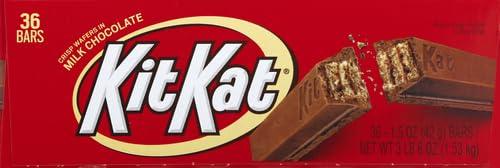 imageKIT KAT Milk Chocolate Wafer Snack Size Candy Jumbo Bag 201 ozMilk Chocolate Wafer
