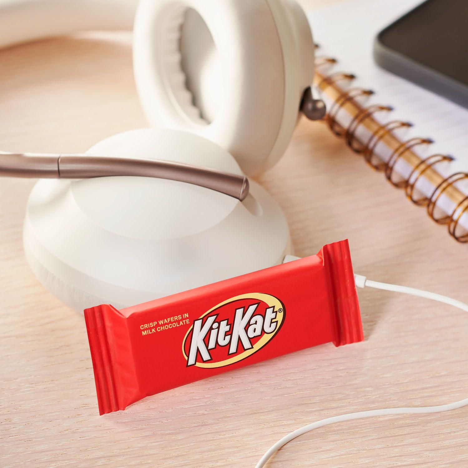 imageKIT KAT Milk Chocolate Wafer Snack Size Candy Jumbo Bag 201 ozMilk Chocolate Wafer