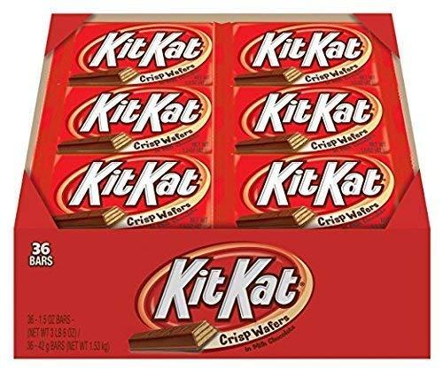 imageKIT KAT Milk Chocolate Wafer Snack Size Candy Jumbo Bag 201 ozMilk Chocolate Wafer