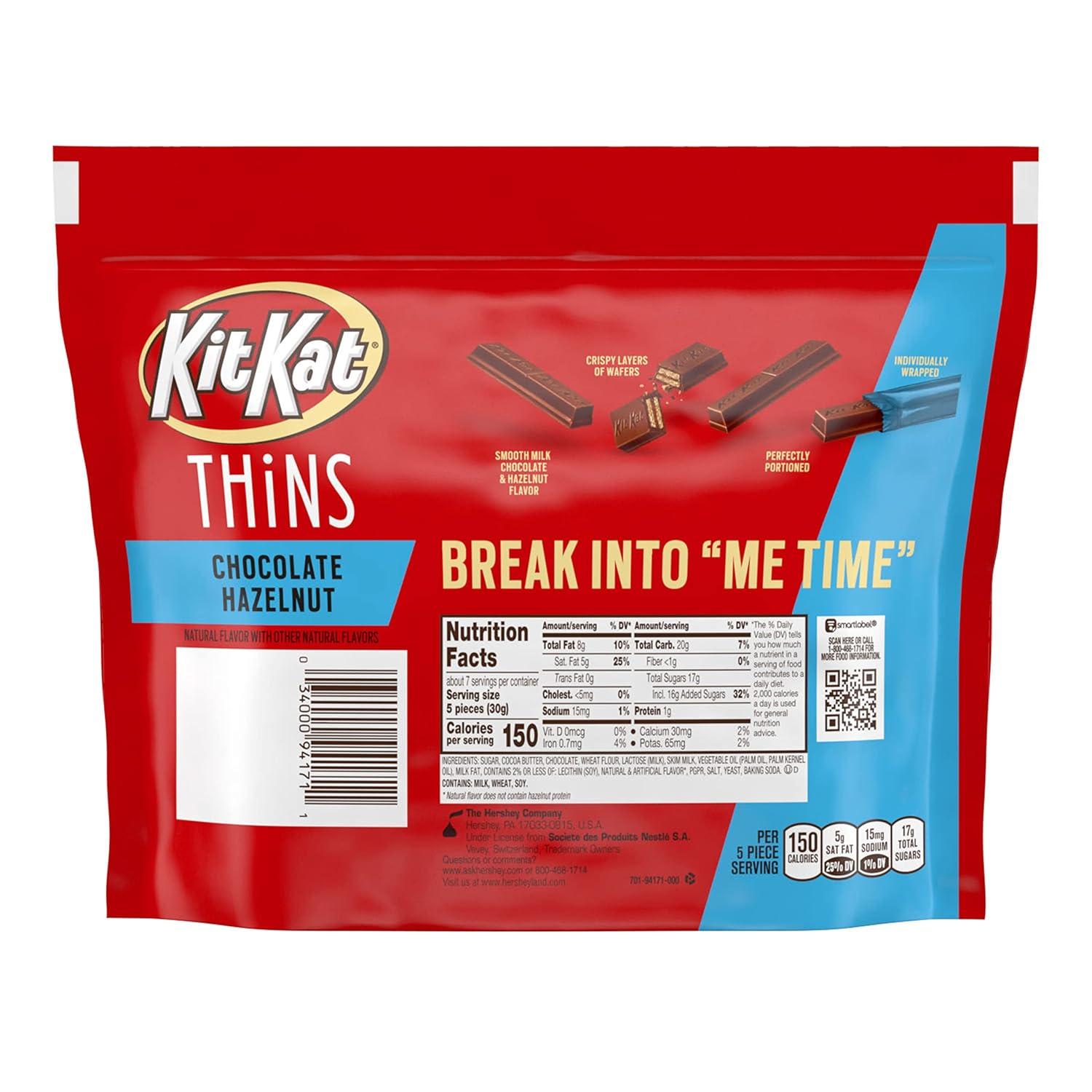 imageKIT KAT Milk Chocolate Wafer Snack Size Christmas Candy Bag 32 oz72 Ounce Pack of 1