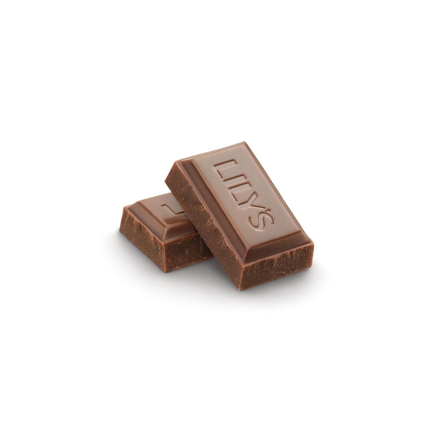 imageLILYS Milk Chocolate Style No Sugar Added Sweets Bars 3 oz 12 Count