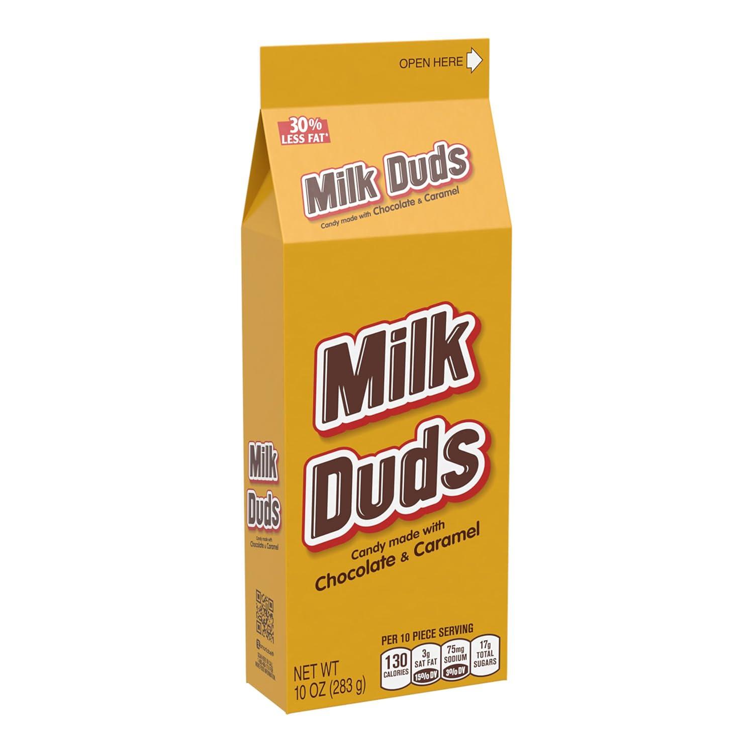 imageMILK DUDS Chocolate and Caramel Candy Boxes 5 oz 12 CountCaramel