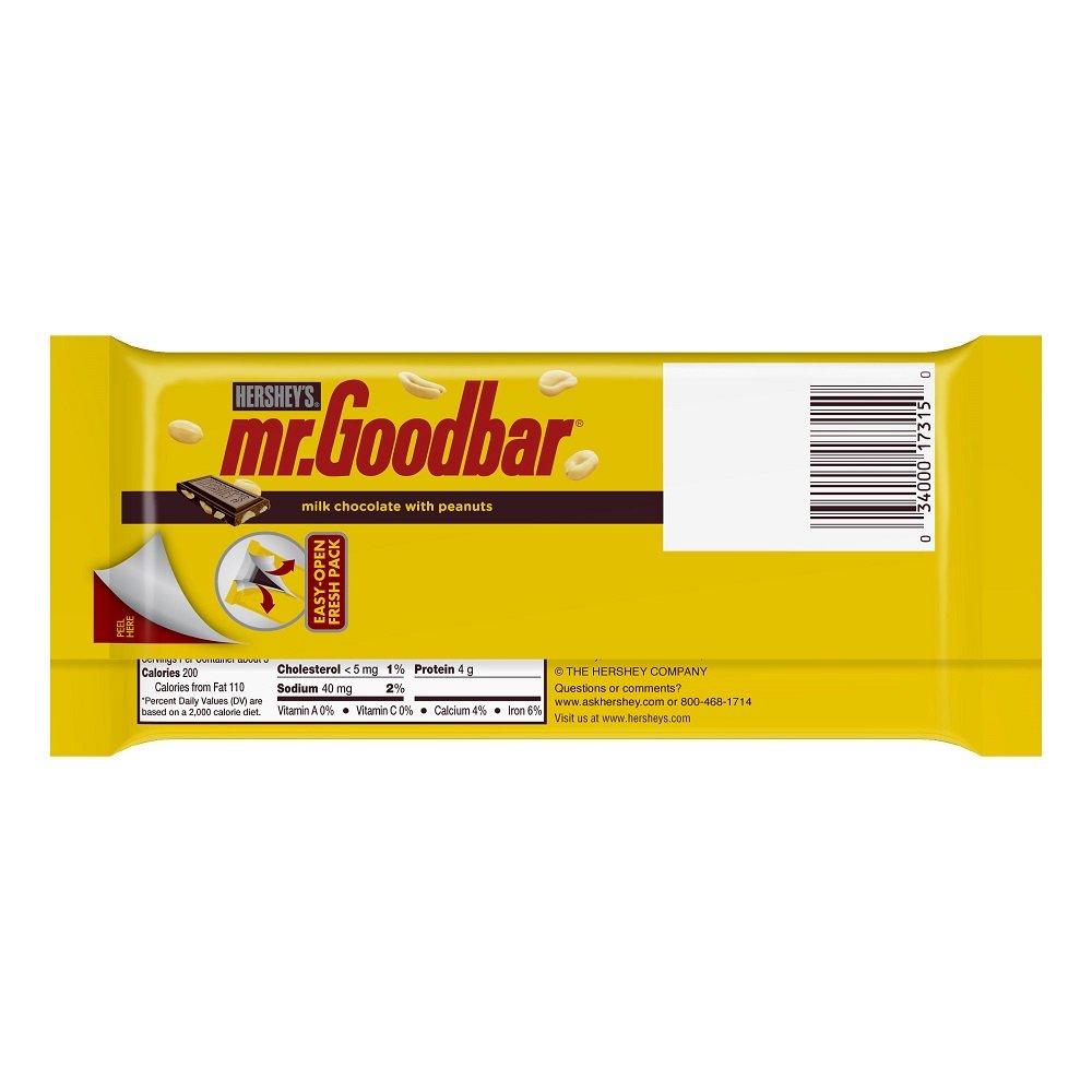 imageMr Goodbar Chocolate Candy Bar with Peanuts 44 Oz Pack of 12