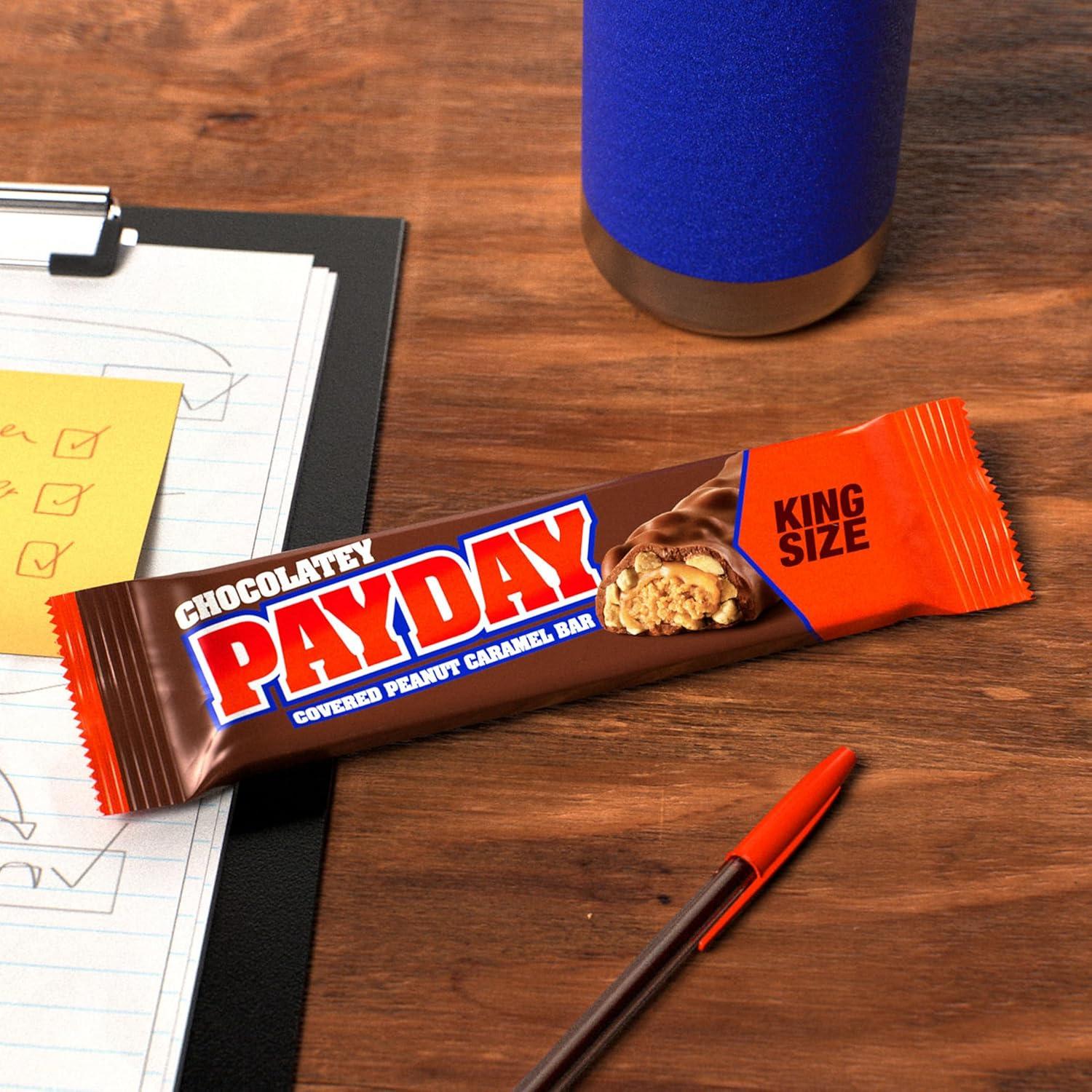 imagePAYDAY Chocolatey Peanut Caramel King Size Candy Bar 31 oz