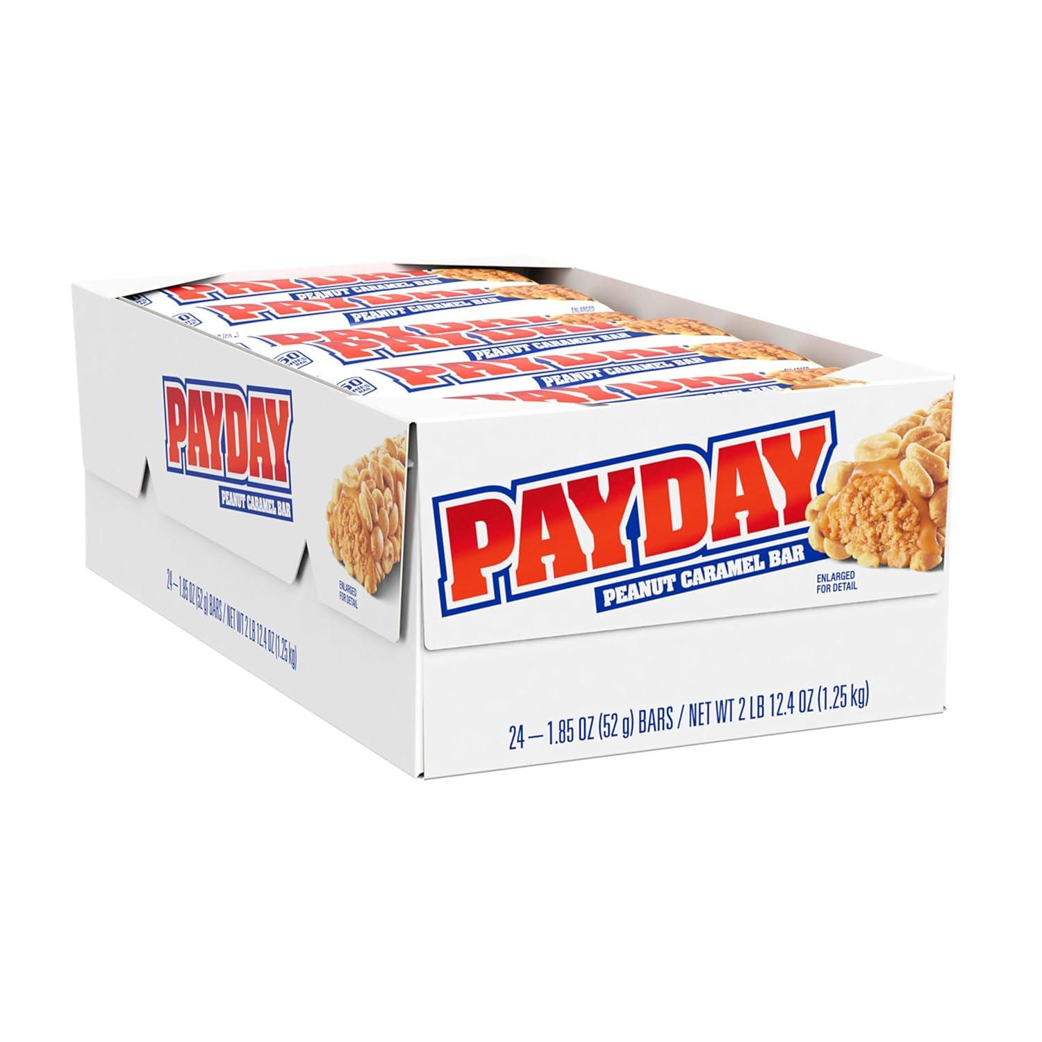 imagePAYDAY Peanut Caramel Candy Bars 185 oz 24 CountPeanut Caramel