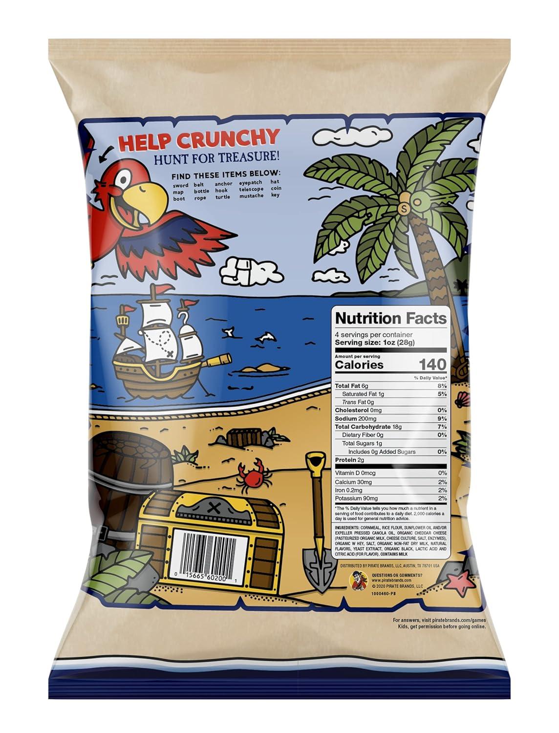 imagePirates Booty Aged White Cheddar Cheese Puffs GlutenFree Kids Snacks 1oz 12ctCheddarCheese