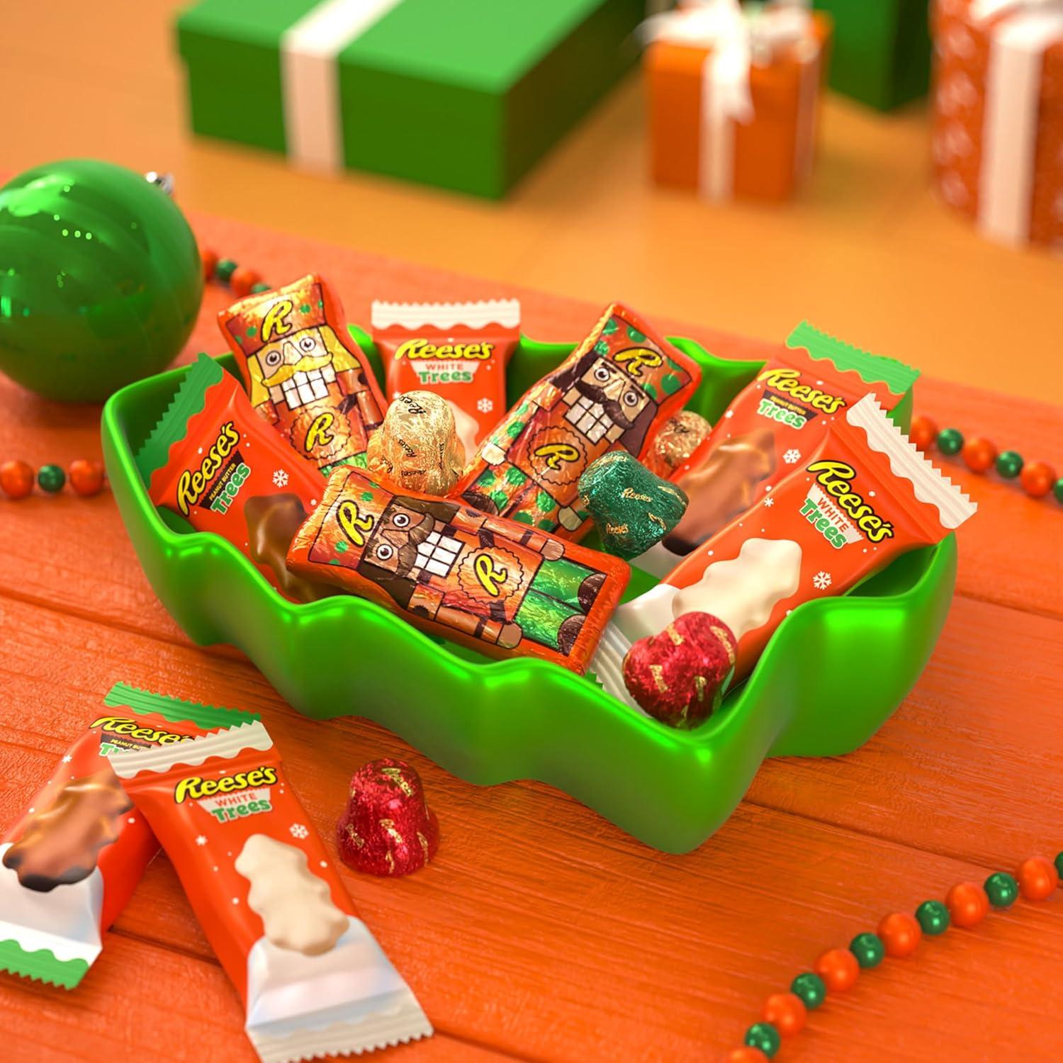 imageREESES Assorted Flavored Peanut Butter Shapes Christmas Candy Bag 3194 ozPeanut Butter
