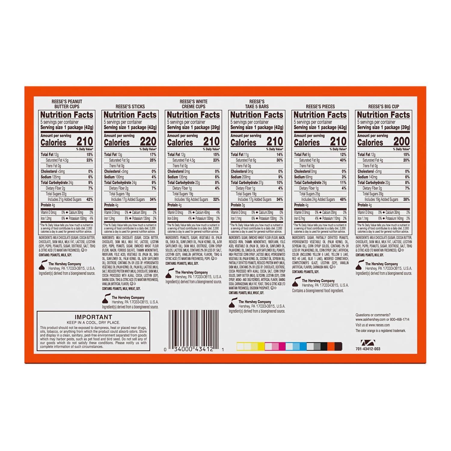 imageREESES Assorted Peanut Butter Candy Bulk Box 441 oz 30 CountVariety Pack
