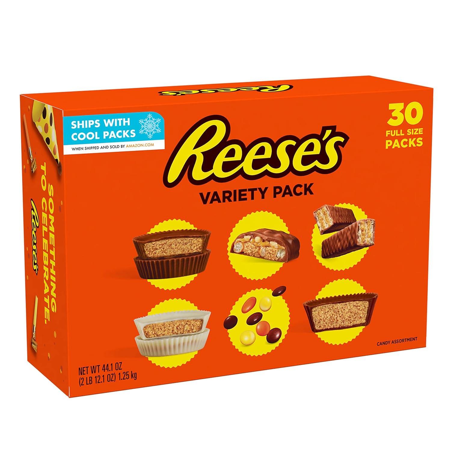 imageREESES Assorted Peanut Butter Candy Bulk Box 441 oz 30 CountVariety Pack