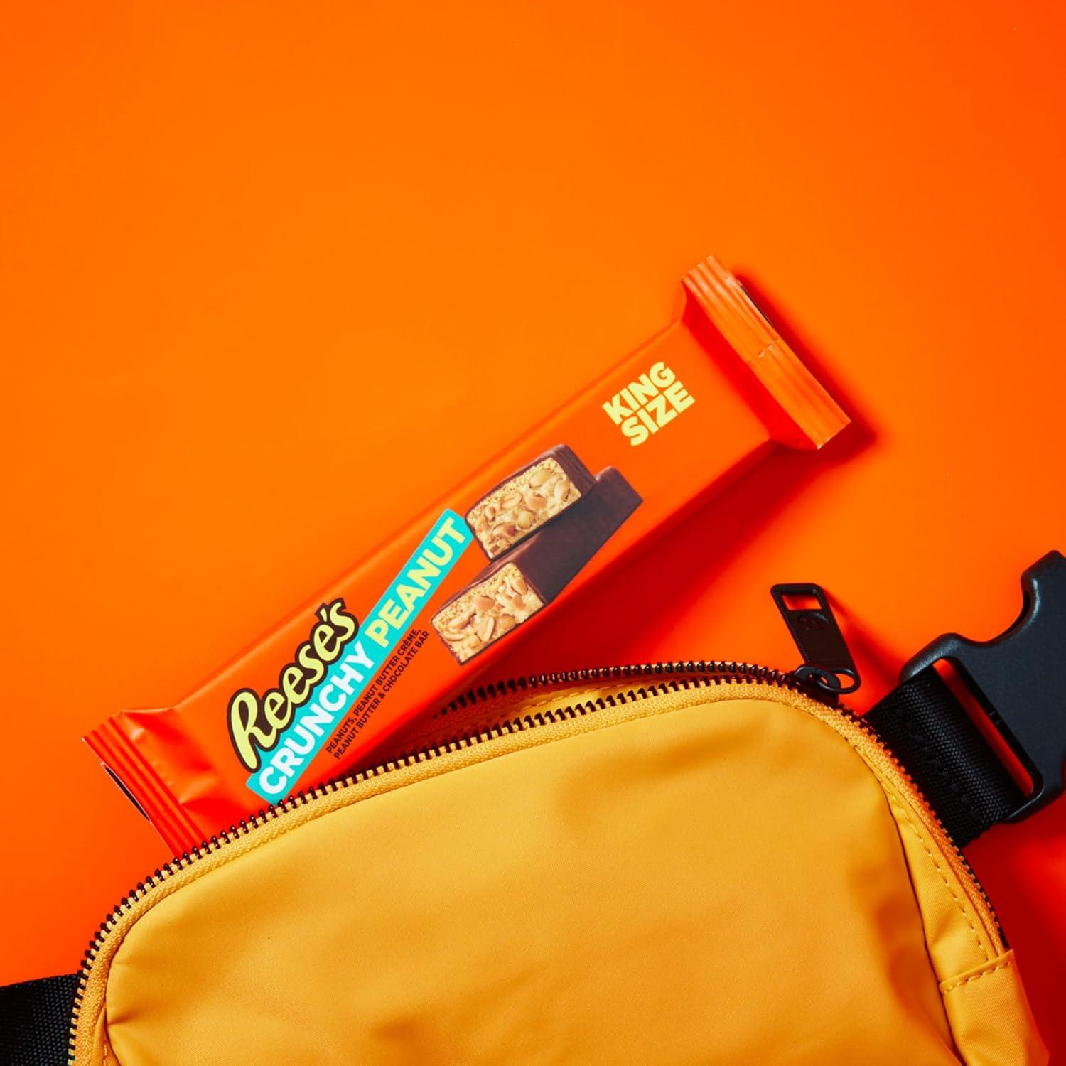 imageREESES Crunchy Peanut Peanut Butter and Peanuts King Size Candy Bars 32 oz 18 Count