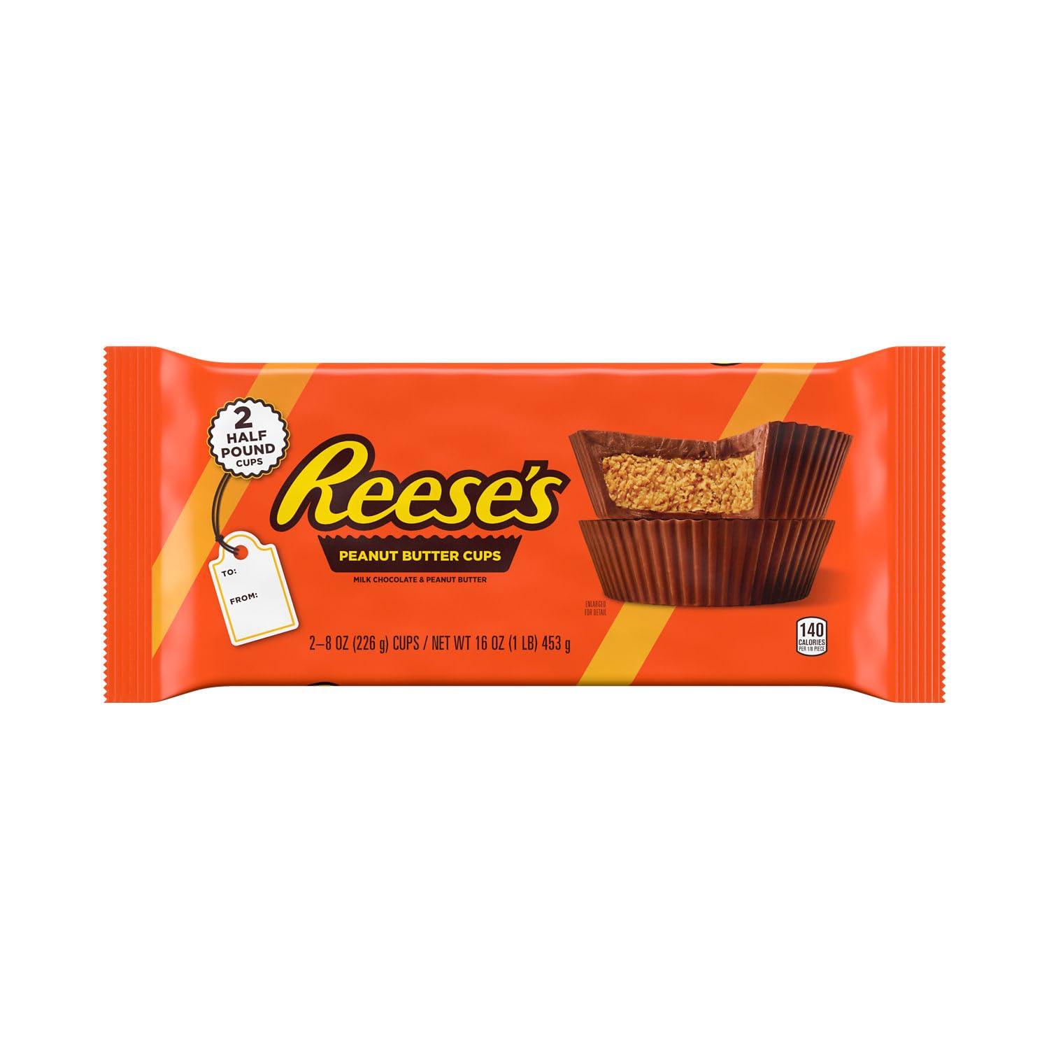 imageREESES Milk Chocolate Peanut Butter Cup Bar 16 oz 1 lbMilk Chocolate