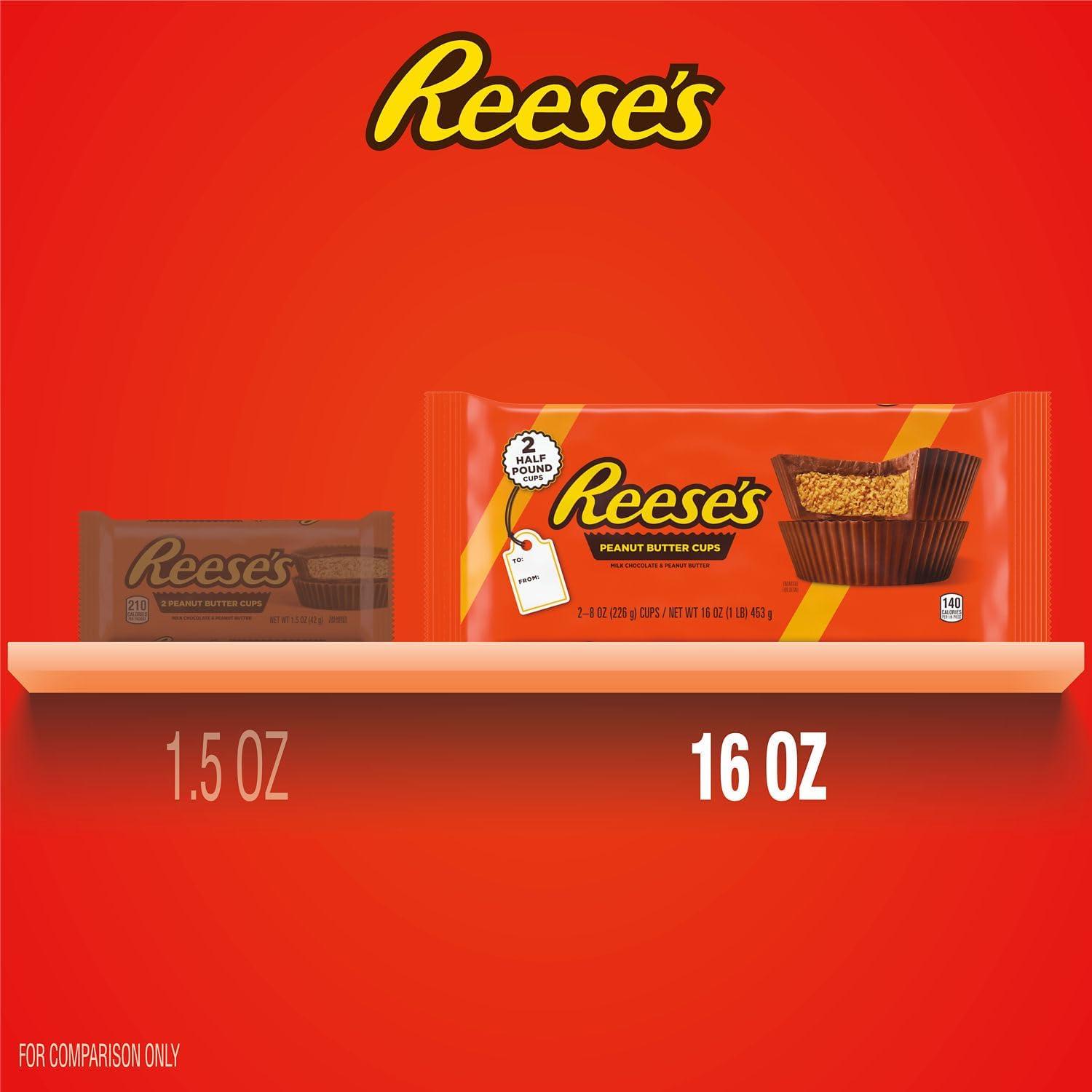 imageREESES Milk Chocolate Peanut Butter Cup Bar 16 oz 1 lbMilk Chocolate