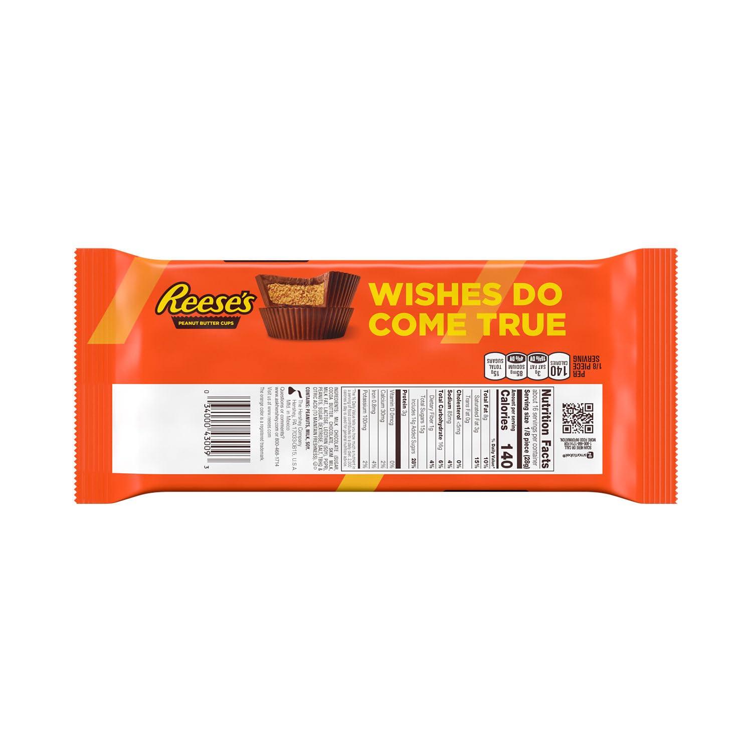 imageREESES Milk Chocolate Peanut Butter Cup Bar 16 oz 1 lbMilk Chocolate