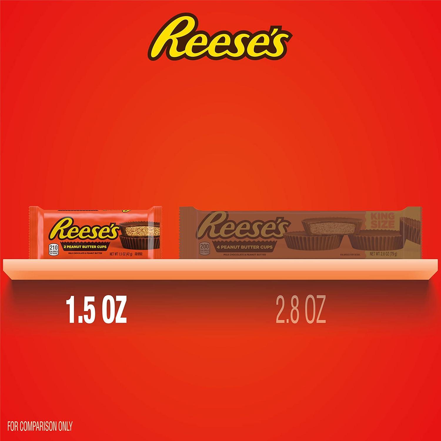 imageREESES Milk Chocolate Peanut Butter Cups Candy Packs Halloween Candy 15 oz 36 CountPeanut Butter
