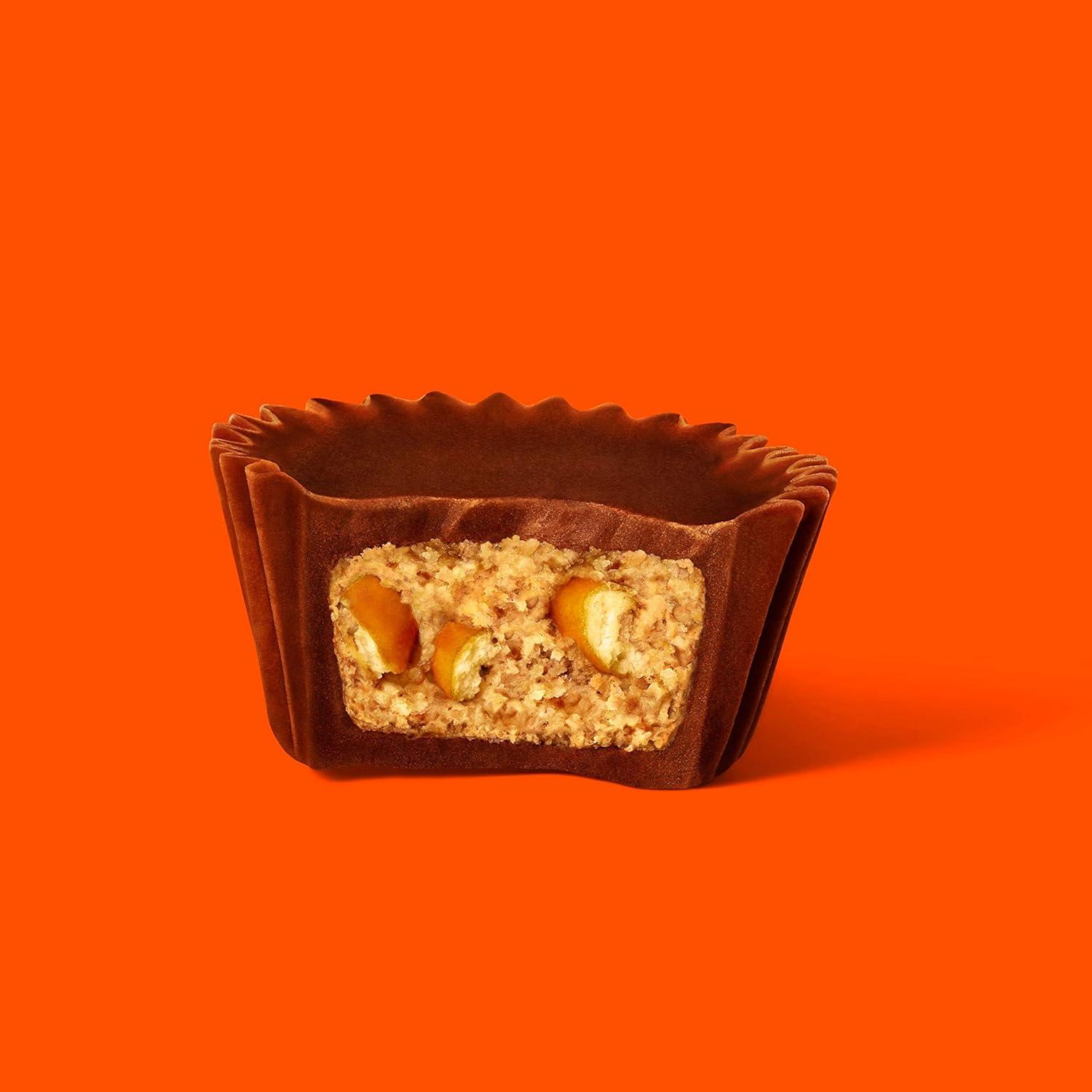 imageREESES Milk Chocolate Snack Size Peanut Butter Cups Candy Bag Halloween Candy 33 oz 60 PiecesMilk Chocolate