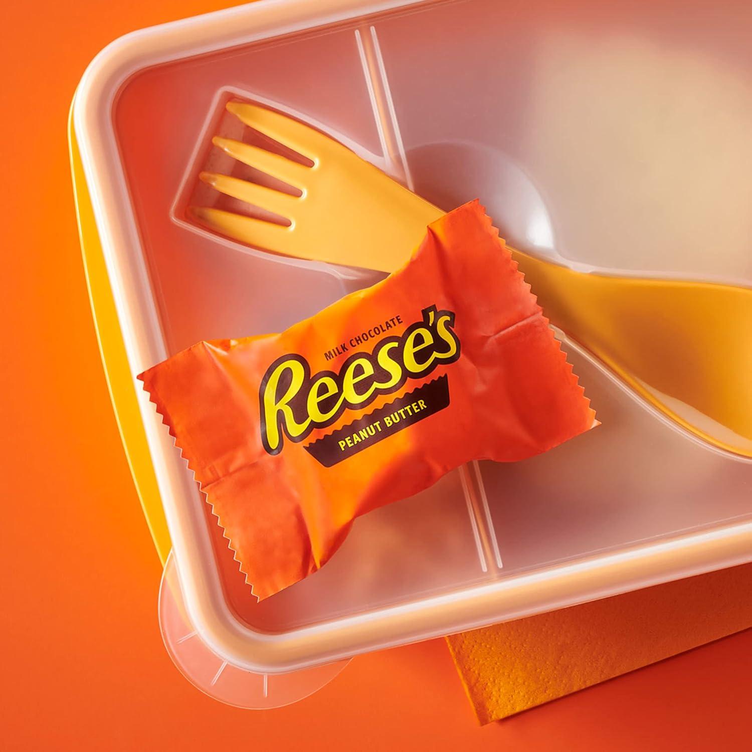 imageREESES Milk Chocolate Snack Size Peanut Butter Cups Candy Pantry Pack Halloween Candy 1375 oz 25 Pieces25 Count Pack of 1