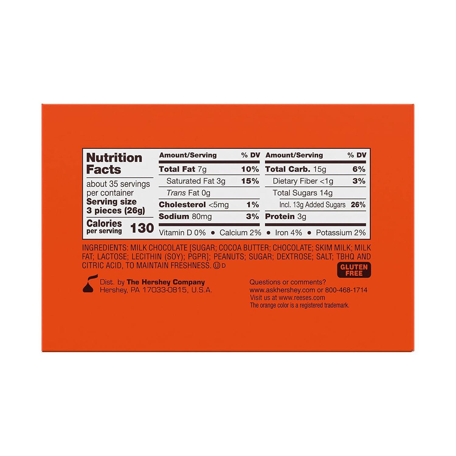 imageREESES Miniatures Milk Chocolate Peanut Butter Cups Candy Packs 031 oz 105 Pieces