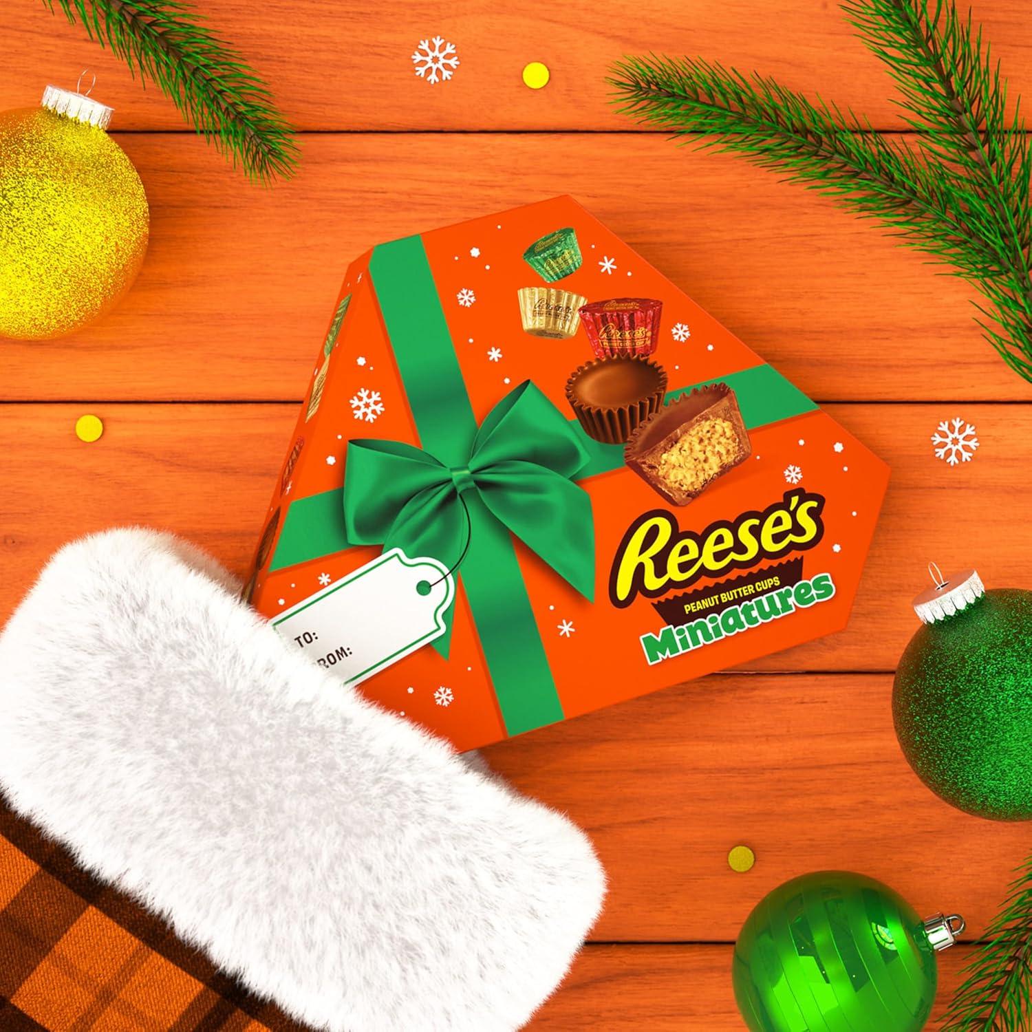 imageREESES Miniatures Milk Chocolate Peanut Butter Cups Christmas Candy Bag 171 ozPeanut Butter