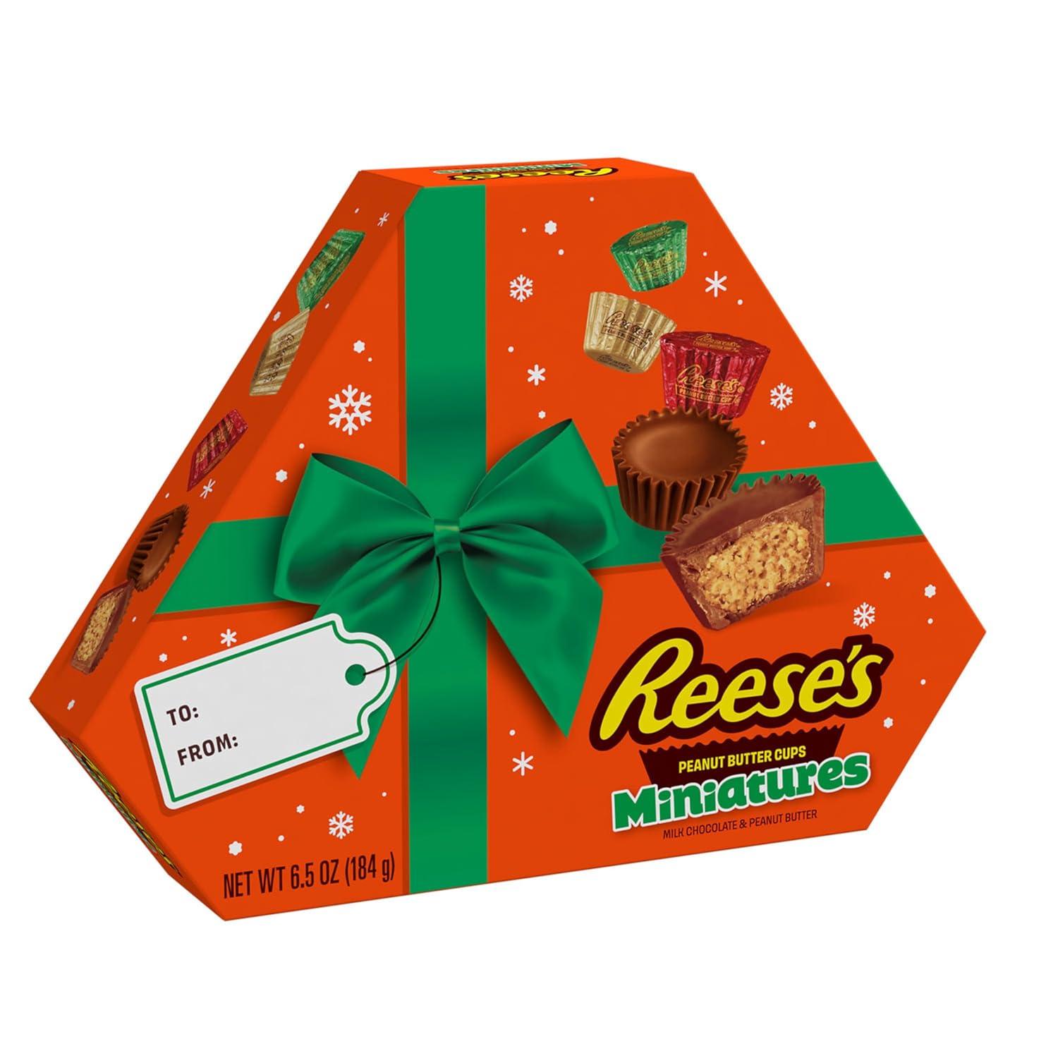 imageREESES Miniatures Milk Chocolate Peanut Butter Cups Christmas Candy Bag 171 ozPeanut Butter