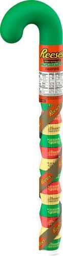 imageREESES Miniatures Milk Chocolate Peanut Butter Cups Christmas Candy Plastic Cane 217 ozPeanutButter