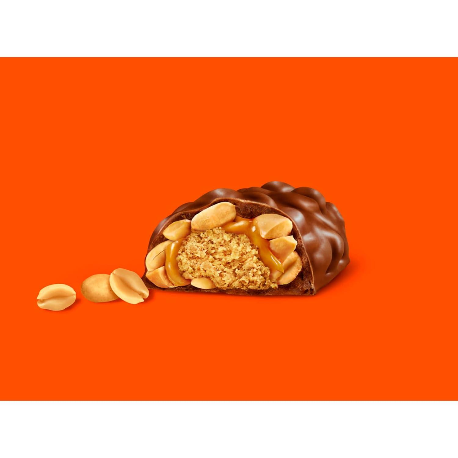 imageREESES NUTRAGEOUS Chocolate Peanut Butter Caramel and Peanut Candy Bars 166 oz 18 Count