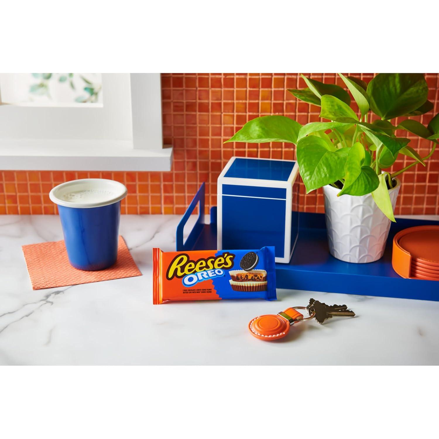 imageREESES OREO Milk Chocolate and White Creme Peanut Butter Cups Candy Packs 14 oz 24 Count