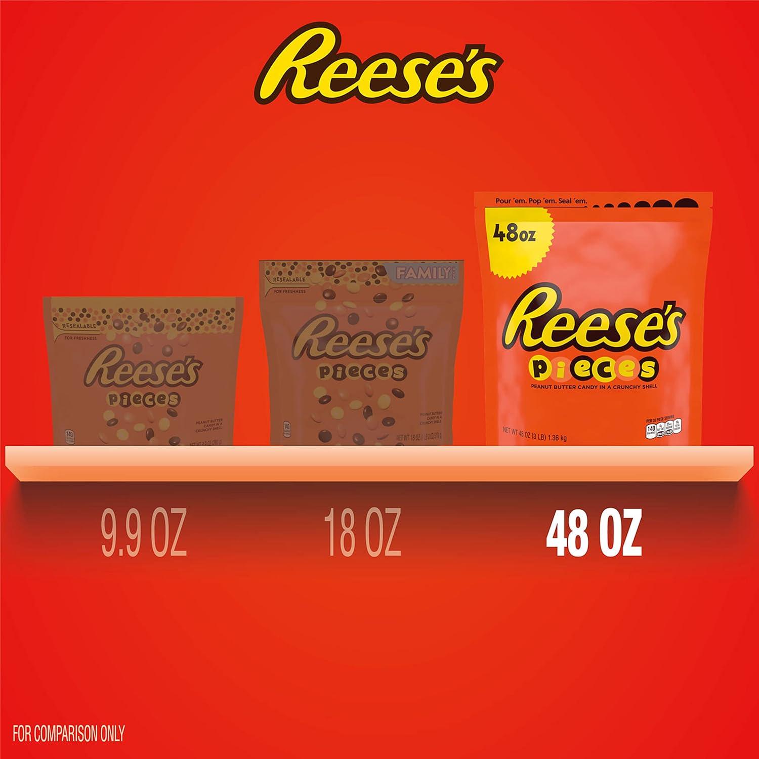 imageREESES PIECES Peanut Butter in a Crunchy Shell Candy Bulk Bag 48 ozPeanut Butter