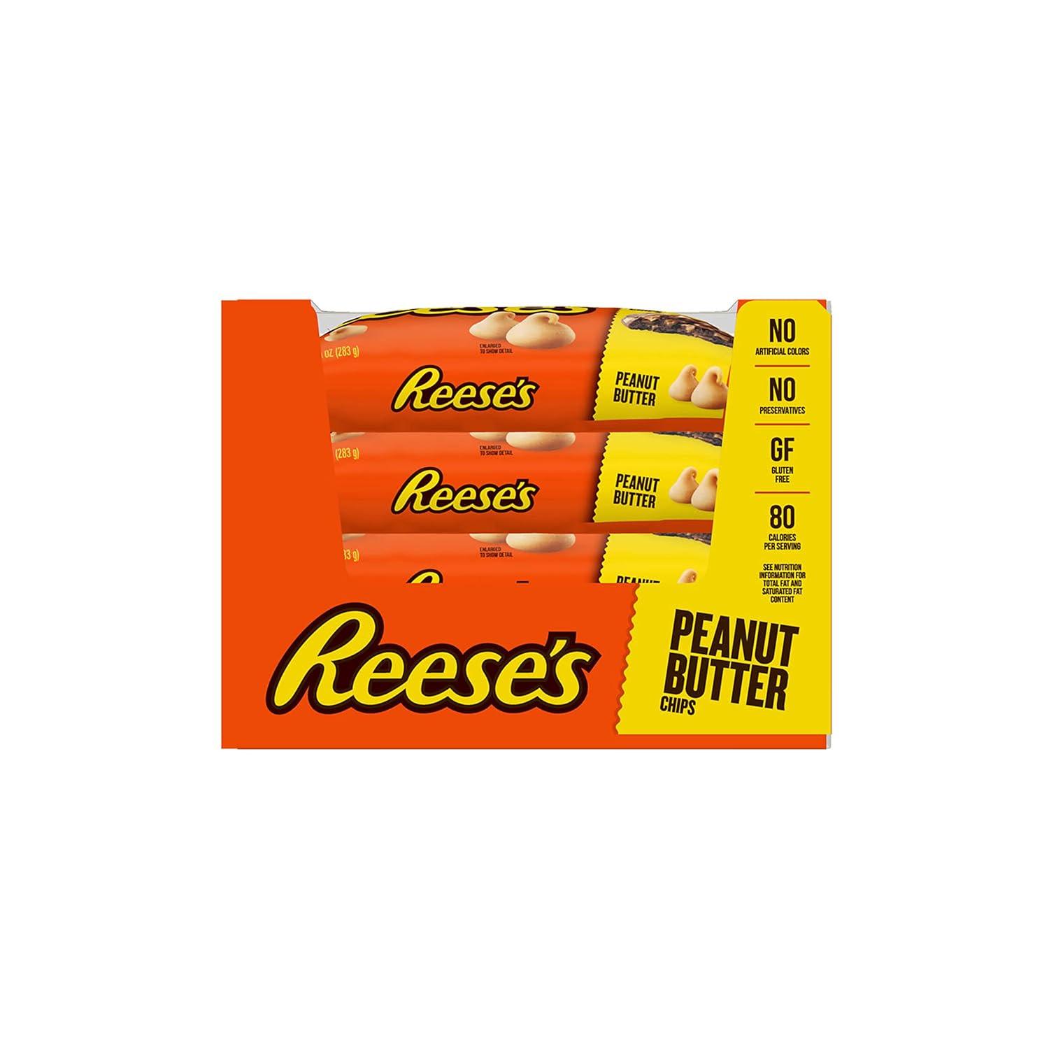 imageREESES Peanut Butter Baking Chips Bags 10 oz 12 CountREESES Peanut Butter Baking Chips Pack of 12