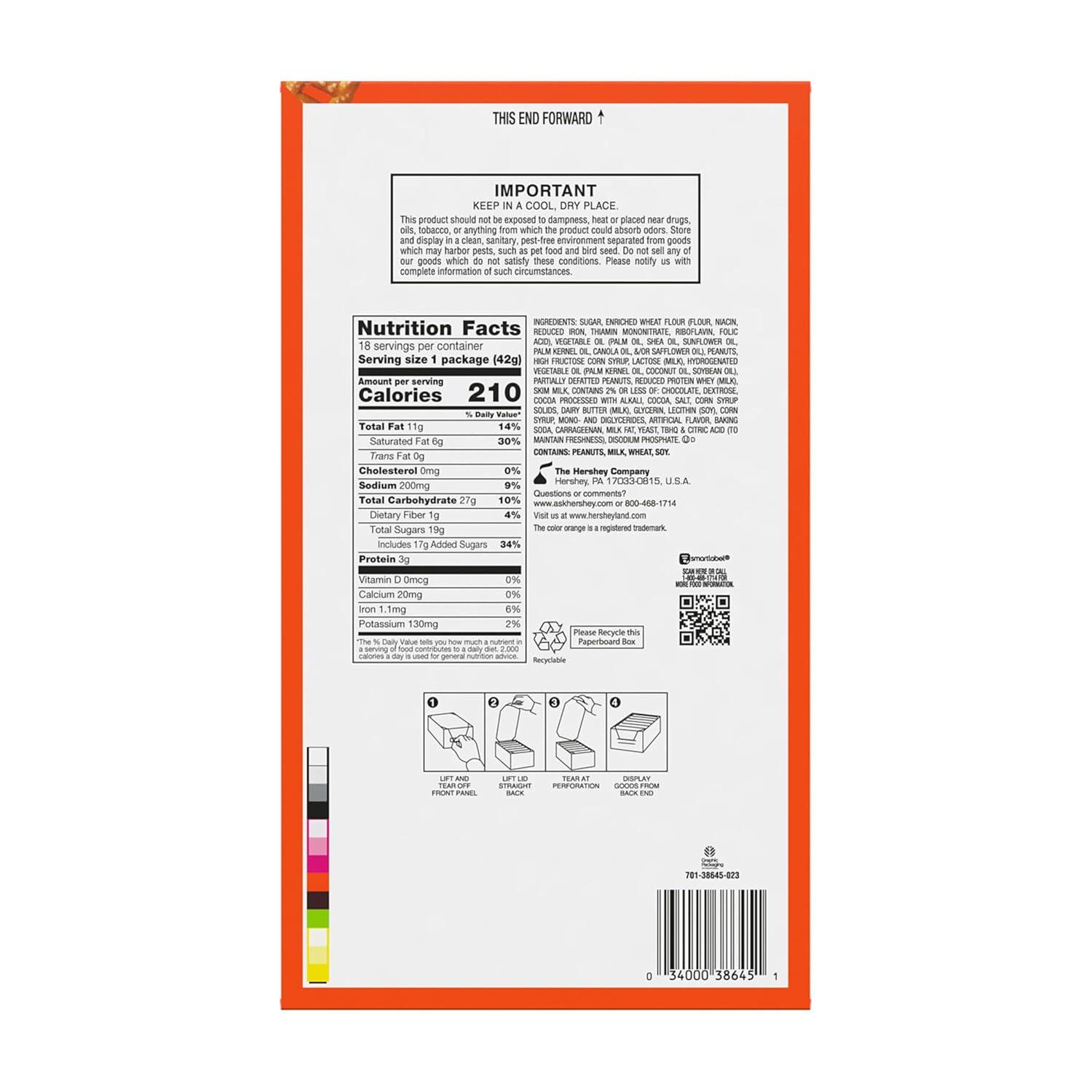 imageREESES TAKE 5 Pretzel Peanut and Chocolate Candy Bars 15 oz 18 Count
