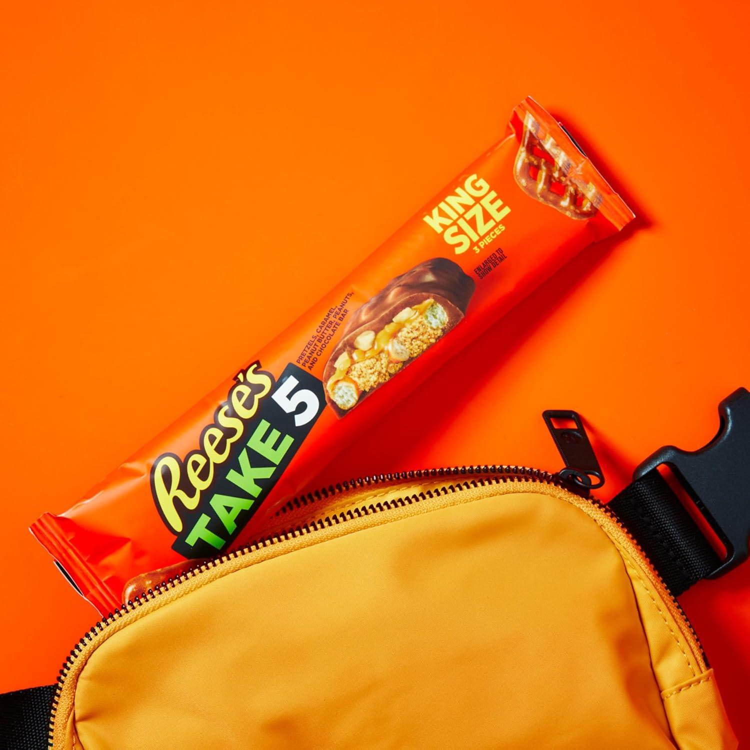 imageREESES TAKE 5 Pretzel Peanut and Chocolate King Size Candy Bars 225 oz 18 Count