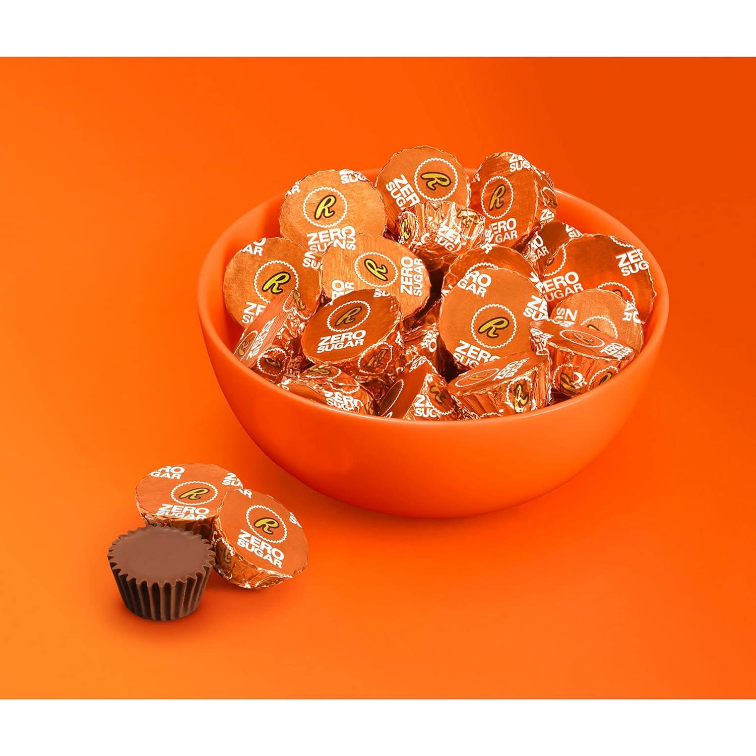 imageREESES Zero Sugar Miniatures Chocolate Peanut Butter Cups Candy Bag 51 oz51 Ounce Pack of 2