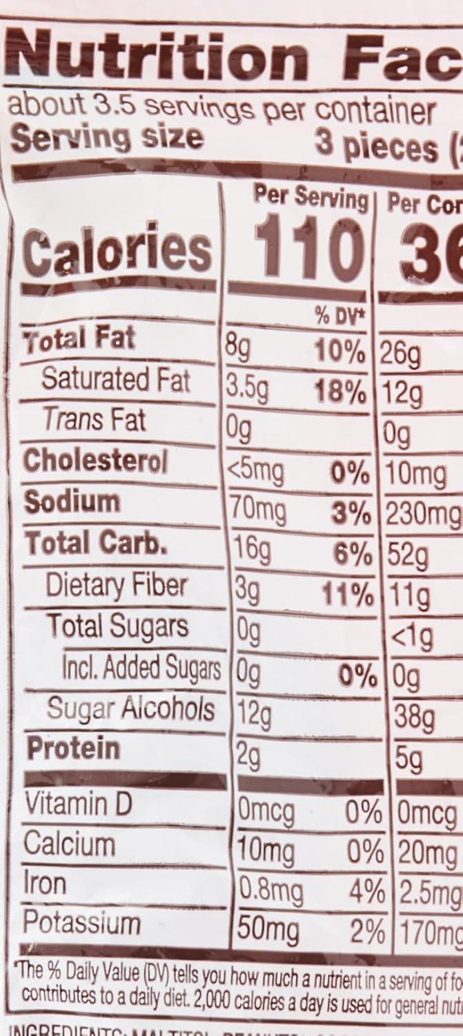 imageREESES Zero Sugar Miniatures Chocolate Peanut Butter Cups Candy Bags 3 oz 12 CountChocolate
