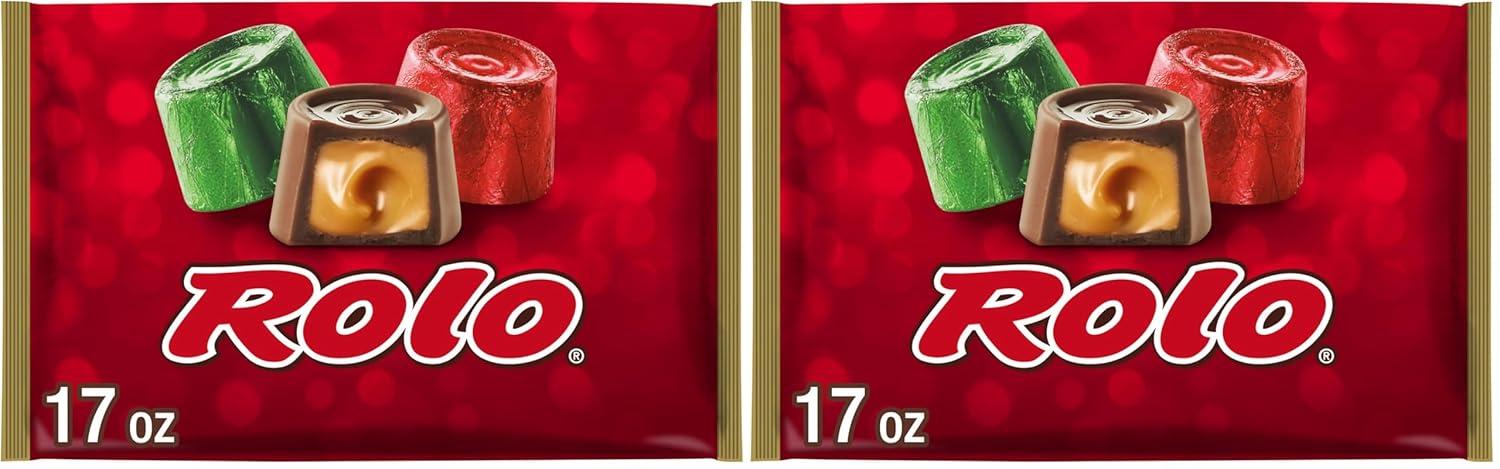 imageROLO Rich Chocolate Caramels Christmas Candy Bag 17 ozCaramel