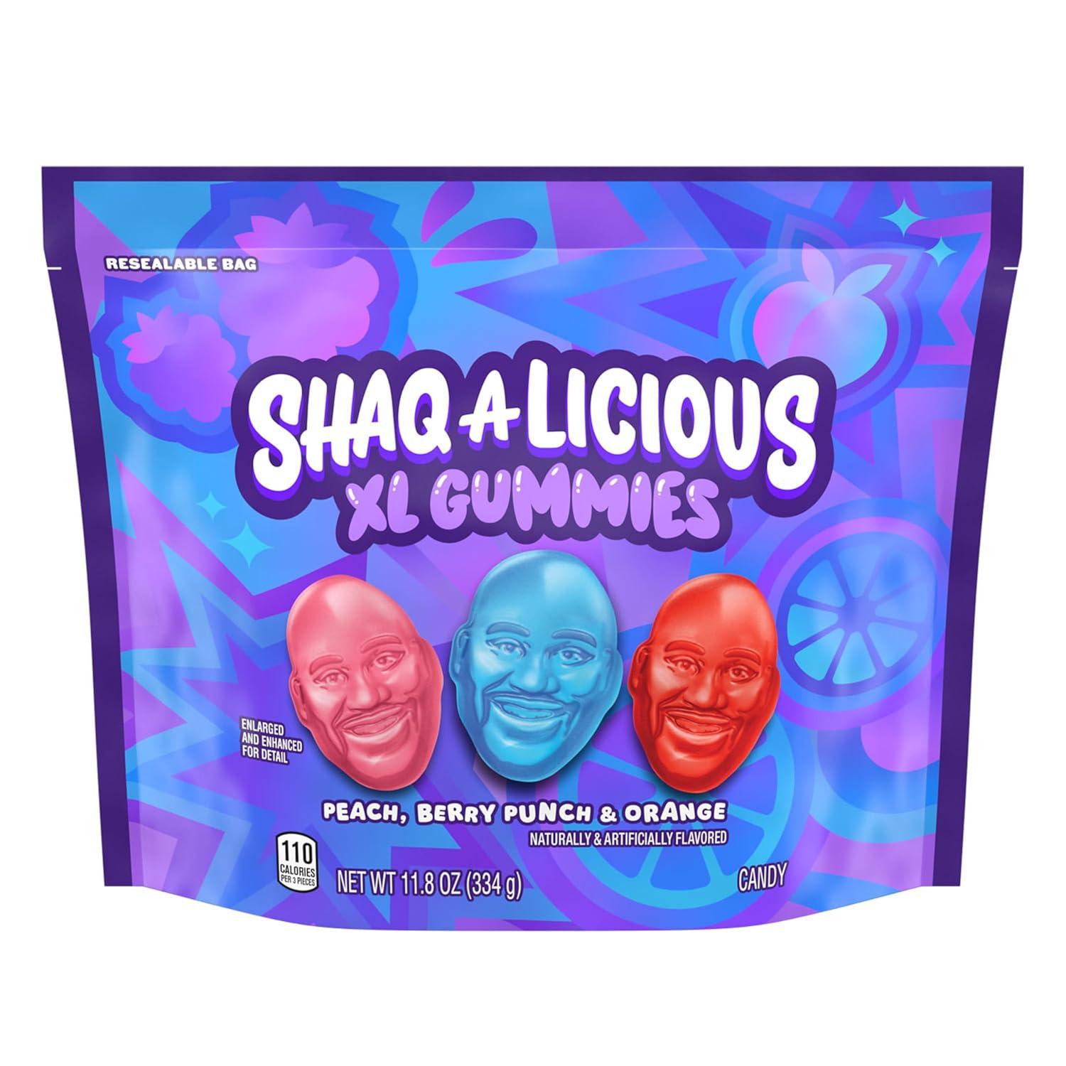 imageSHAQALICIOUS XL GUMMIES Original Flavor Chewy Candy Bag 118 ozOriginal