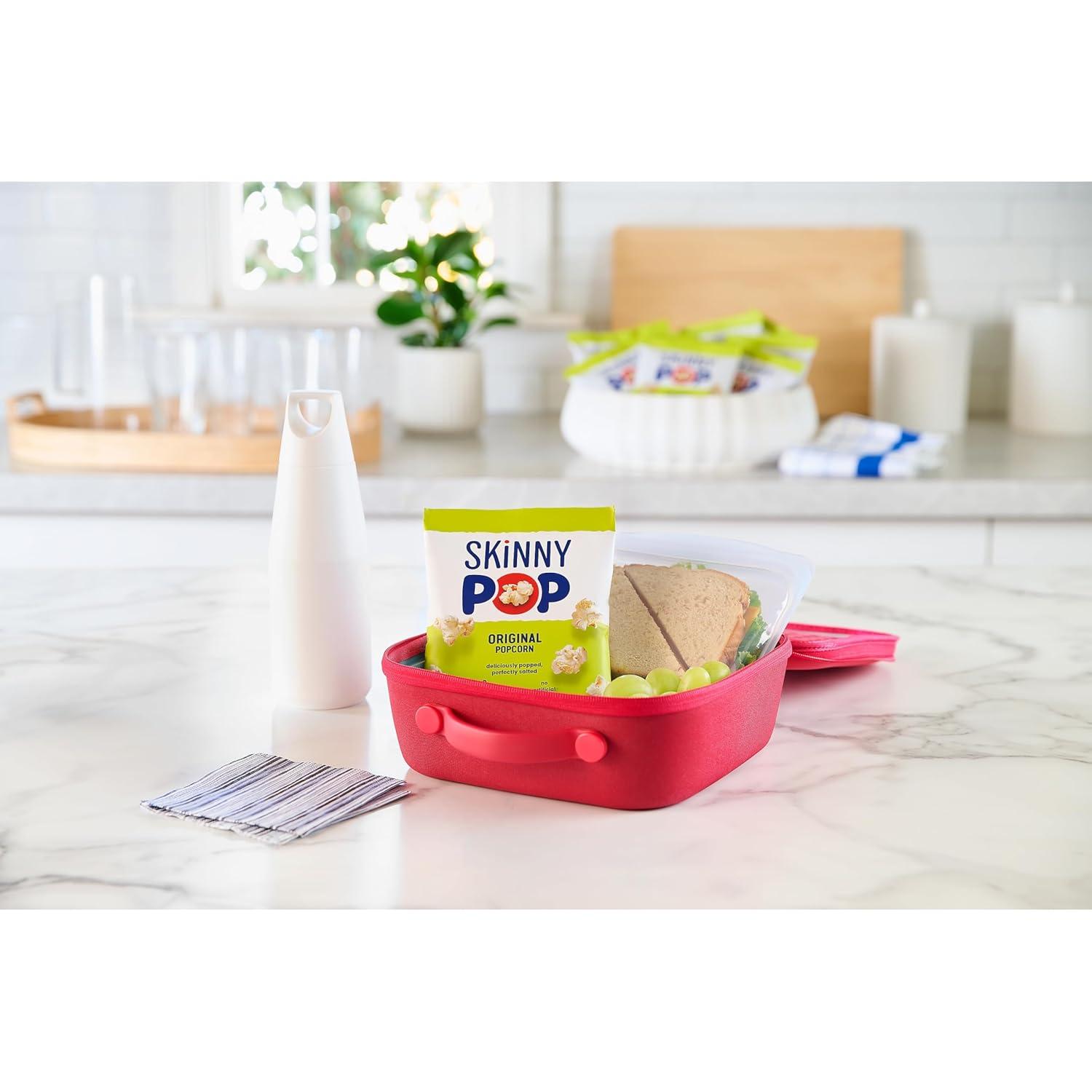 imageSkinnyPop Popcorn Original Whole Grain DairyFree Snack 065oz Bags 30ctOriginal