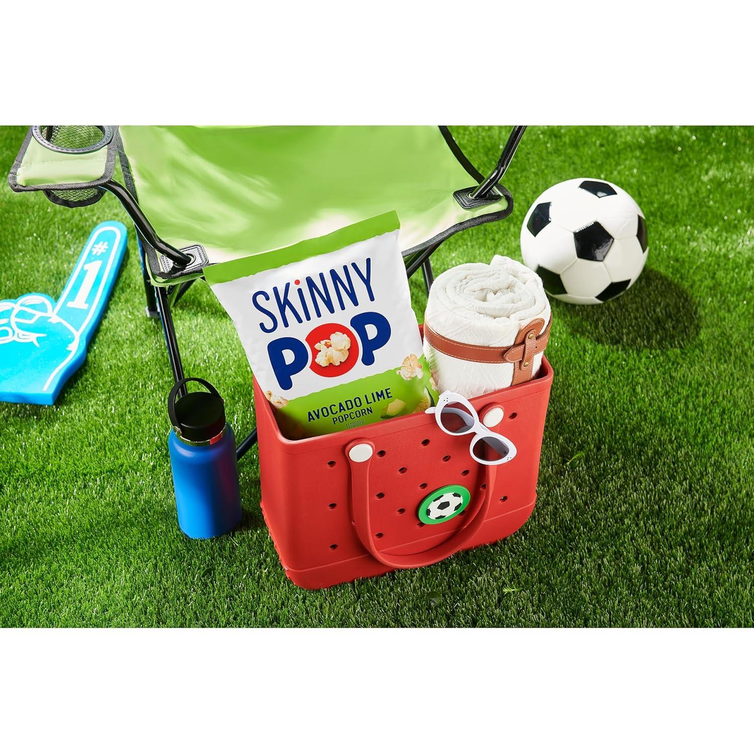 imageSkinnyPop Popcorn Original Whole Grain DairyFree Snack 44oz BagAvocado Lime