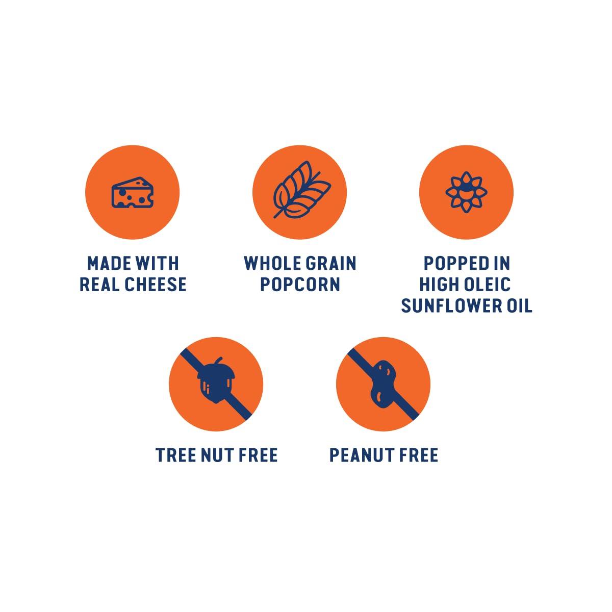 imageSkinnyPop Popcorn Original Whole Grain DairyFree Snack 44oz BagCheddar Jalepeno