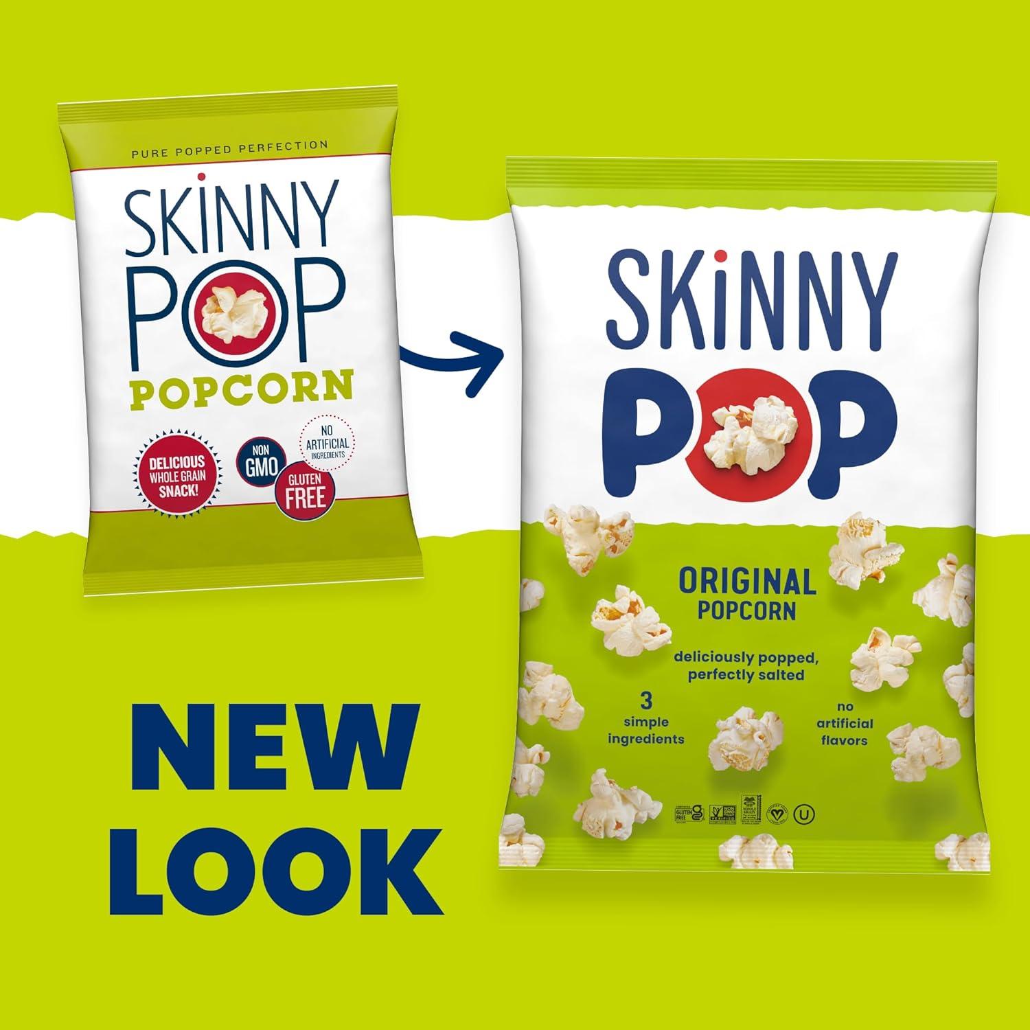 imageSkinnyPop Popcorn Original Whole Grain DairyFree Snack 44oz BagOriginal