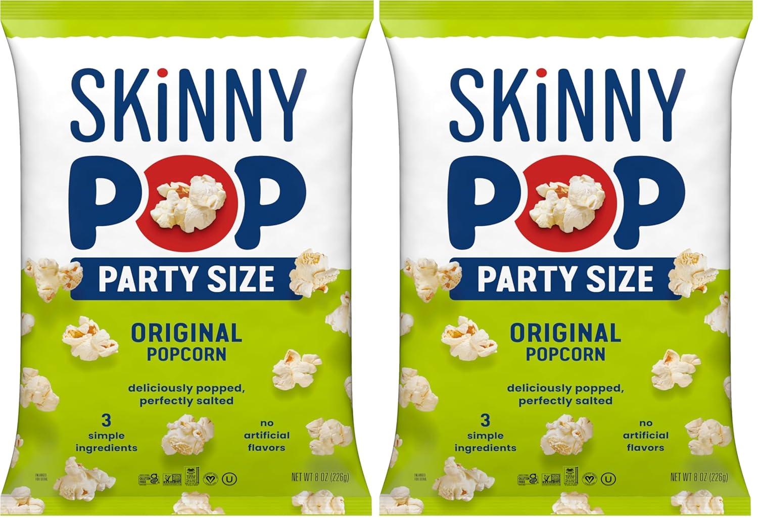 imageSkinnyPop Popcorn Original Whole Grain DairyFree Snack 44oz BagOriginal