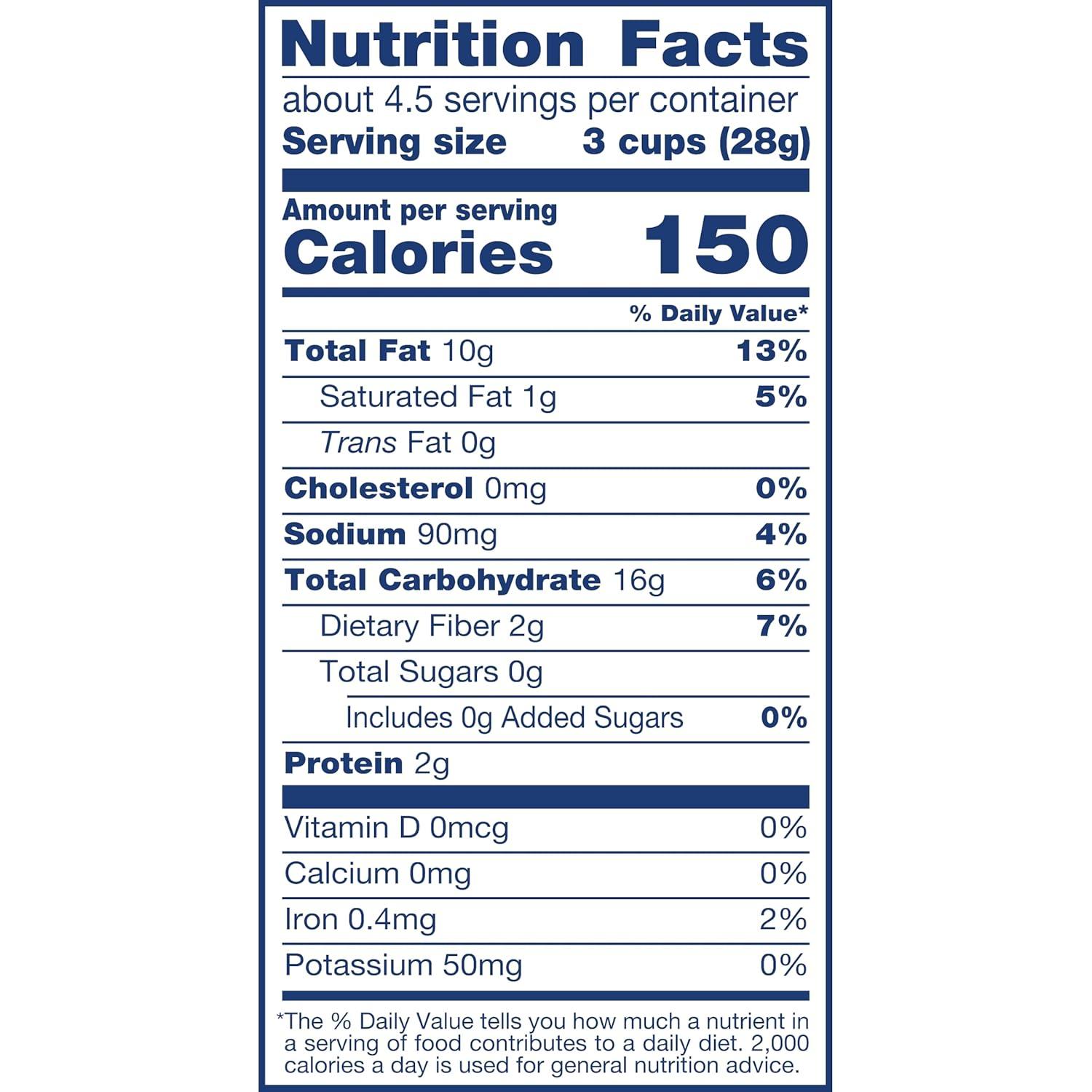 imageSkinnyPop Popcorn Original Whole Grain DairyFree Snack 44oz BagSaltAndPepper