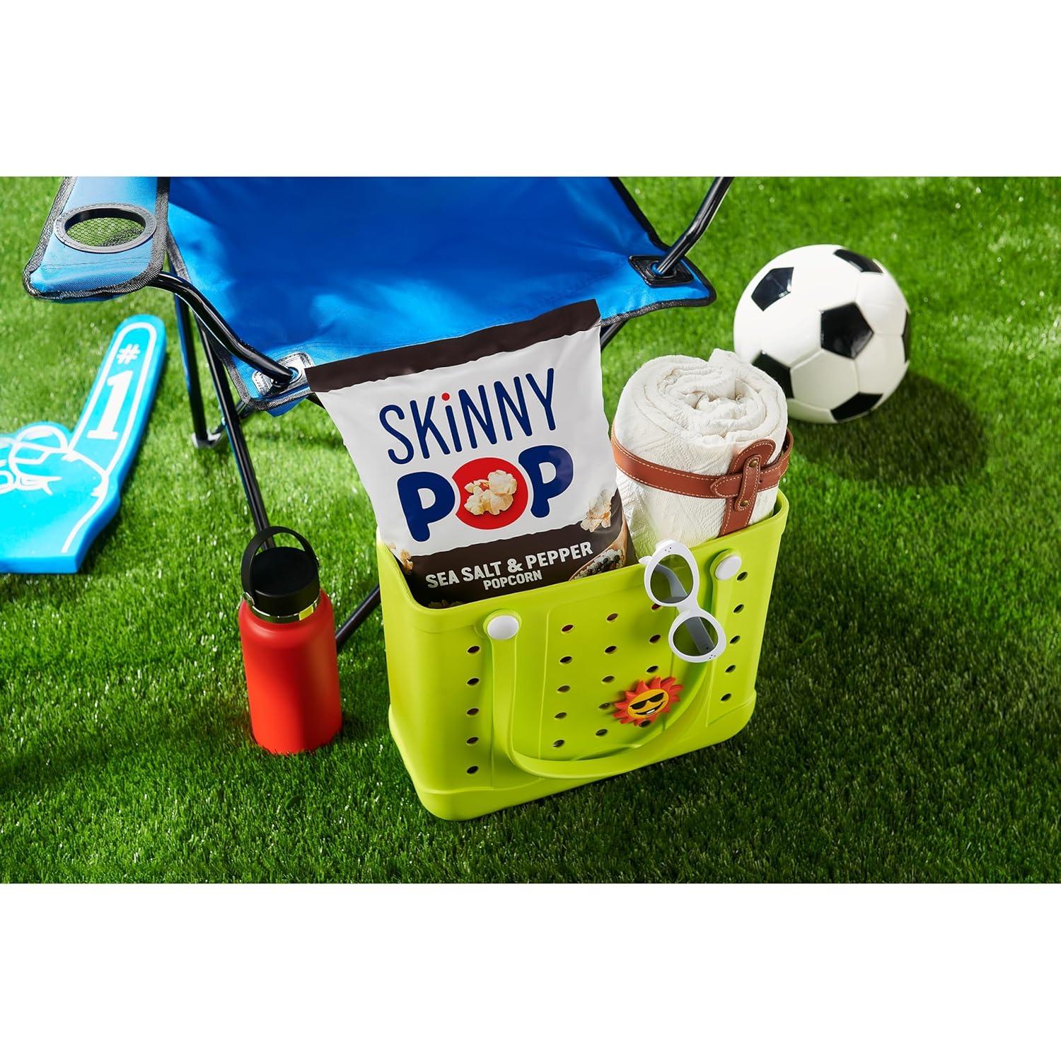 imageSkinnyPop Popcorn Original Whole Grain DairyFree Snack 44oz BagSaltAndPepper