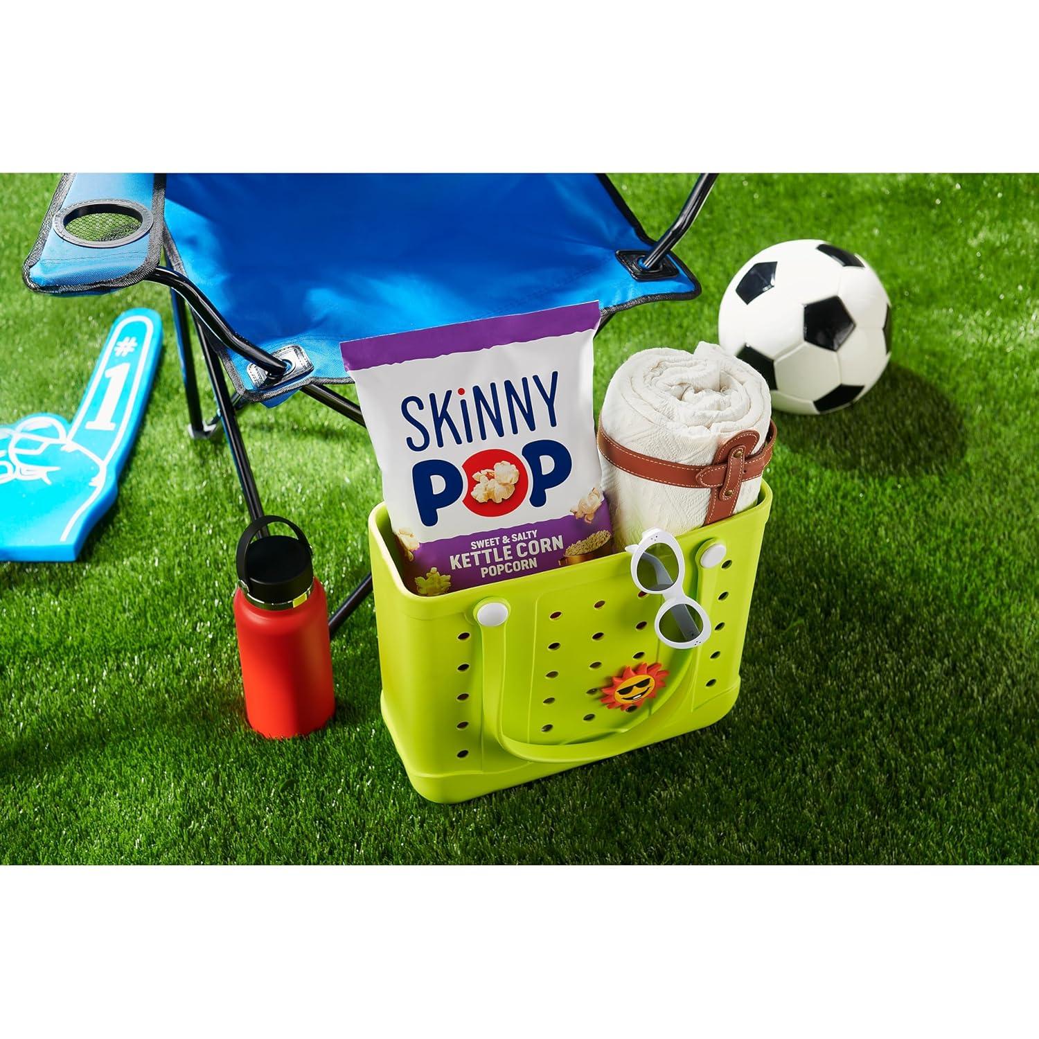 imageSkinnyPop Popcorn Original Whole Grain DairyFree Snack 44oz BagSweet  Salty Kettle