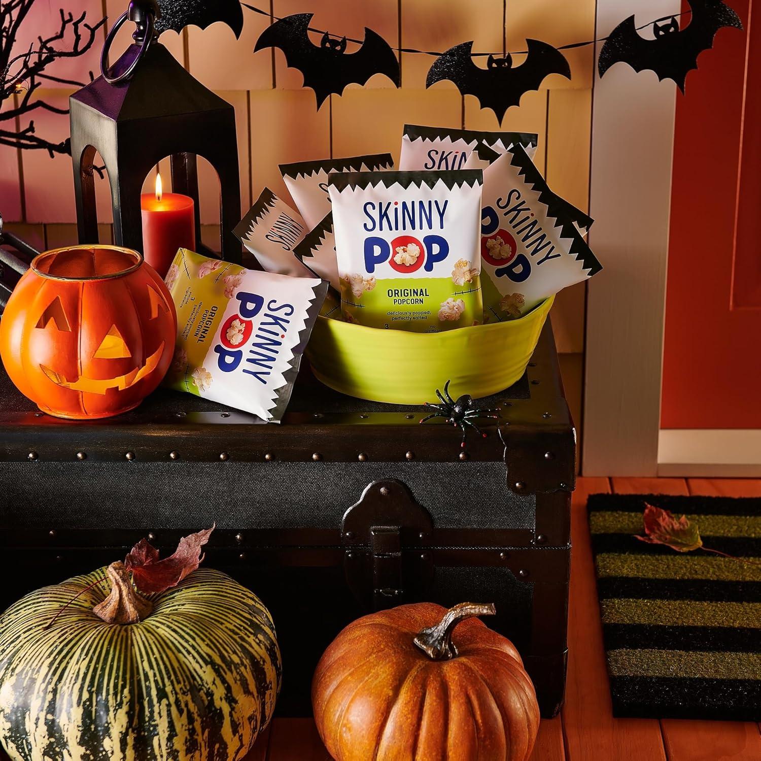 imageSkinnyPop Sweet ampamp Salty Variety Pack SkinnyPop Original and Kettle Corn Dots Cinnamon Sugar Pretzels Reeses Popcorn OntheGo Snacks Individually Sized Bags 15 CountHalloween