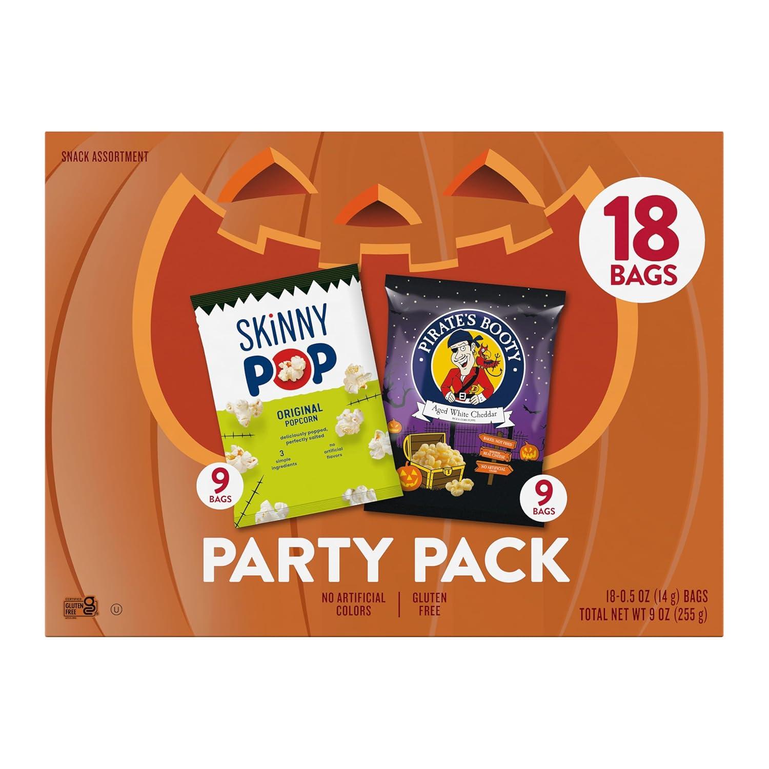 imageSkinnyPop Sweet ampamp Salty Variety Pack SkinnyPop Original and Kettle Corn Dots Cinnamon Sugar Pretzels Reeses Popcorn OntheGo Snacks Individually Sized Bags 15 CountHalloween