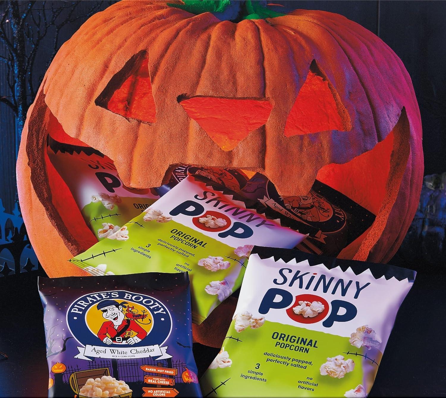 imageSkinnyPop Sweet ampamp Salty Variety Pack SkinnyPop Original and Kettle Corn Dots Cinnamon Sugar Pretzels Reeses Popcorn OntheGo Snacks Individually Sized Bags 15 CountHalloween