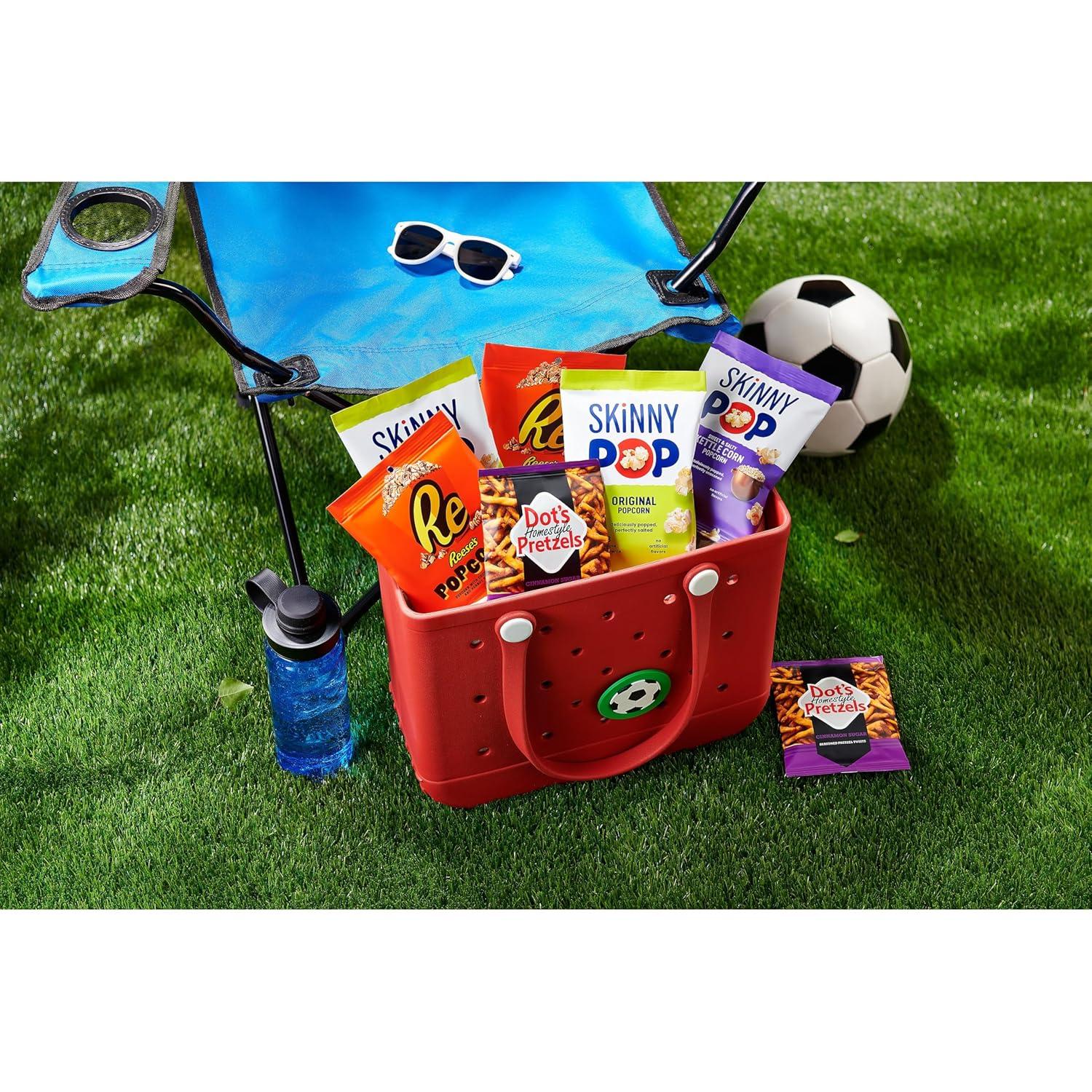 imageSkinnyPop Sweet ampamp Salty Variety Pack SkinnyPop Original and Kettle Corn Dots Cinnamon Sugar Pretzels Reeses Popcorn OntheGo Snacks Individually Sized Bags 15 CountSweet  Salty Multipack