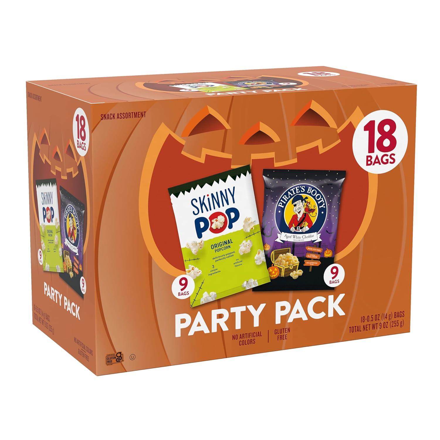 imageSkinnyPop Sweet ampamp Salty Variety Pack SkinnyPop Original and Kettle Corn Dots Cinnamon Sugar Pretzels Reeses Popcorn OntheGo Snacks Individually Sized Bags 15 CountHalloween