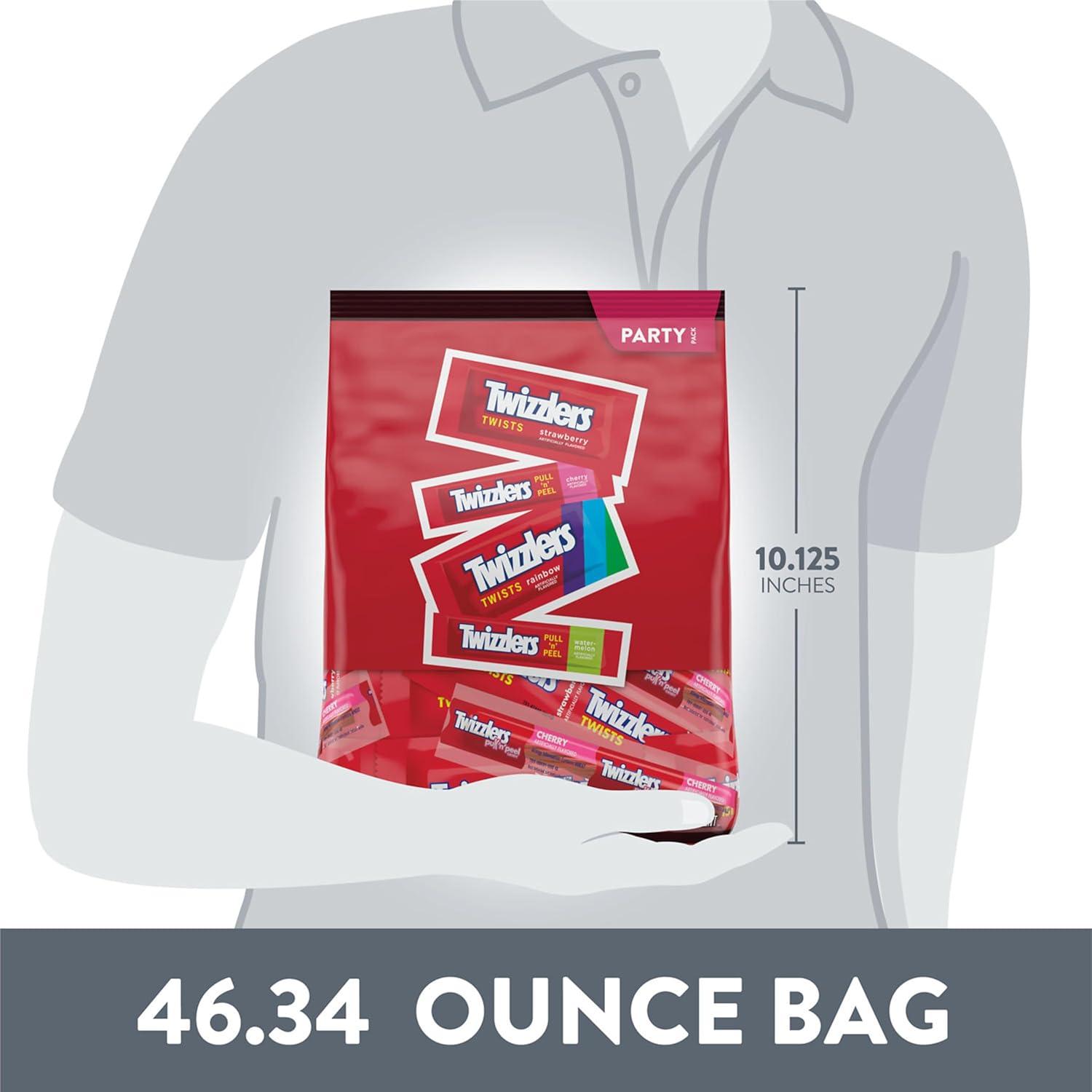 imageTWIZZLERS Assorted Flavored Licorice Style Candy Bulk Party Pack Halloween Candy 4634 ozAssorted